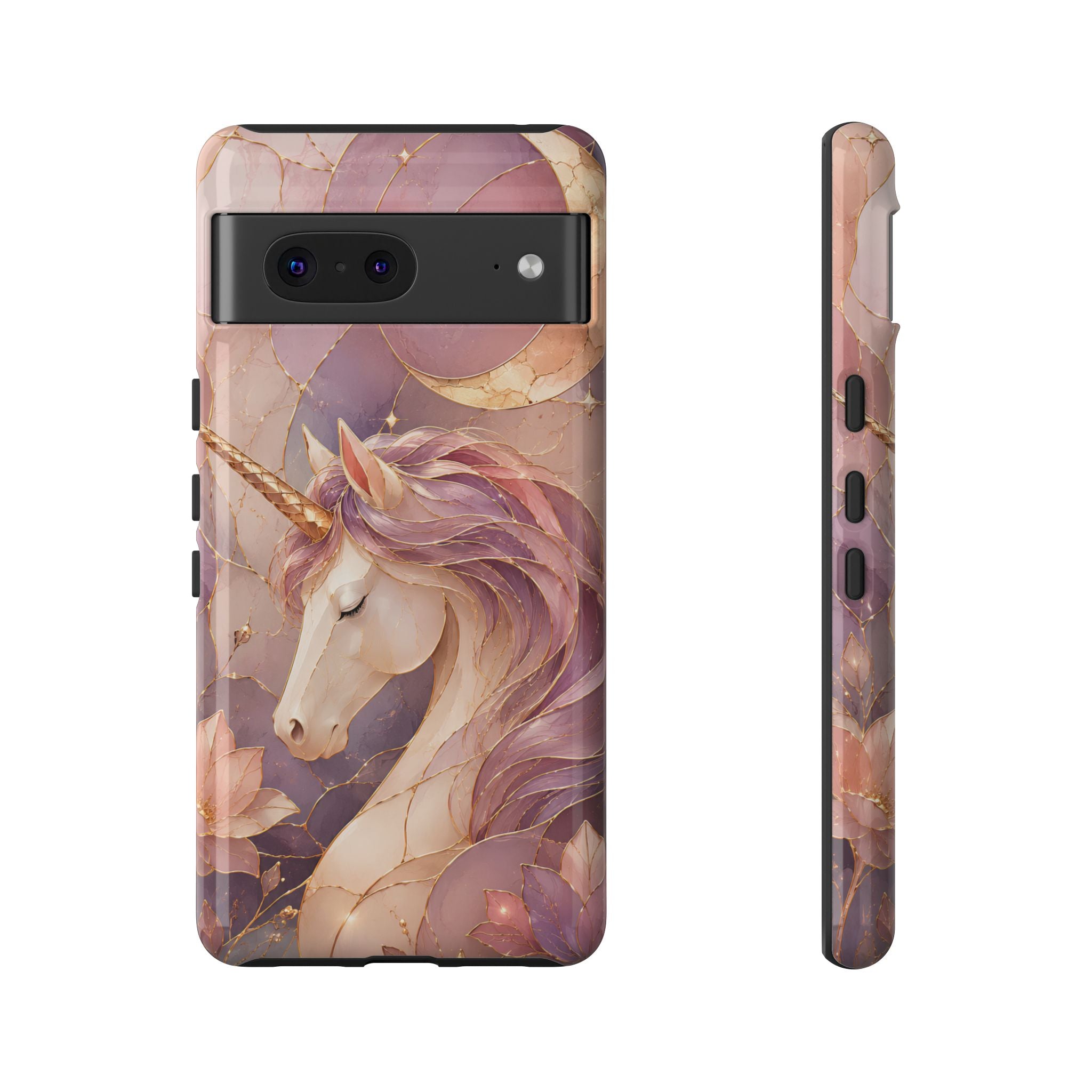 Unicorn Google Pixel Phone Case | Stained Glass Phone Case