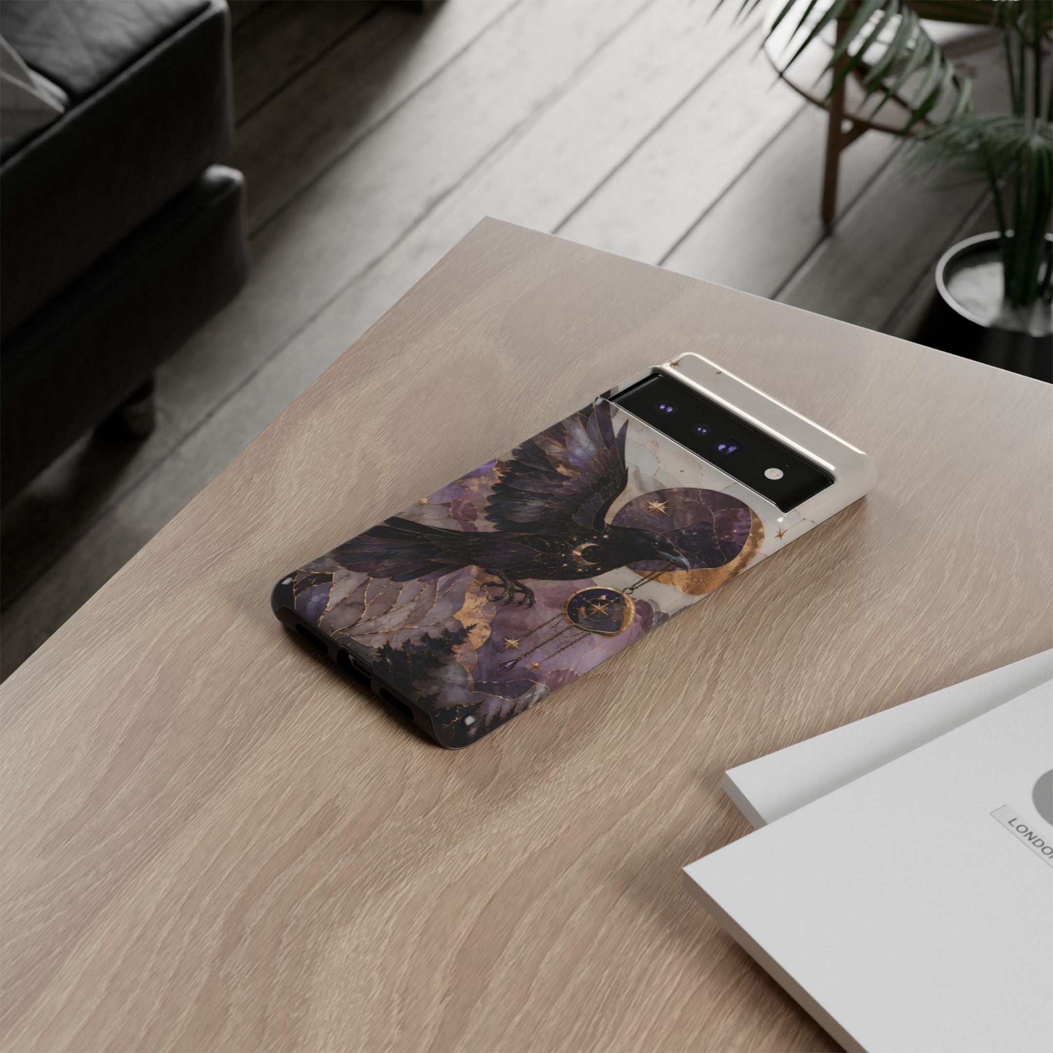 Raven Google Pixel Phone Case | Gothic Bird Phone Case
