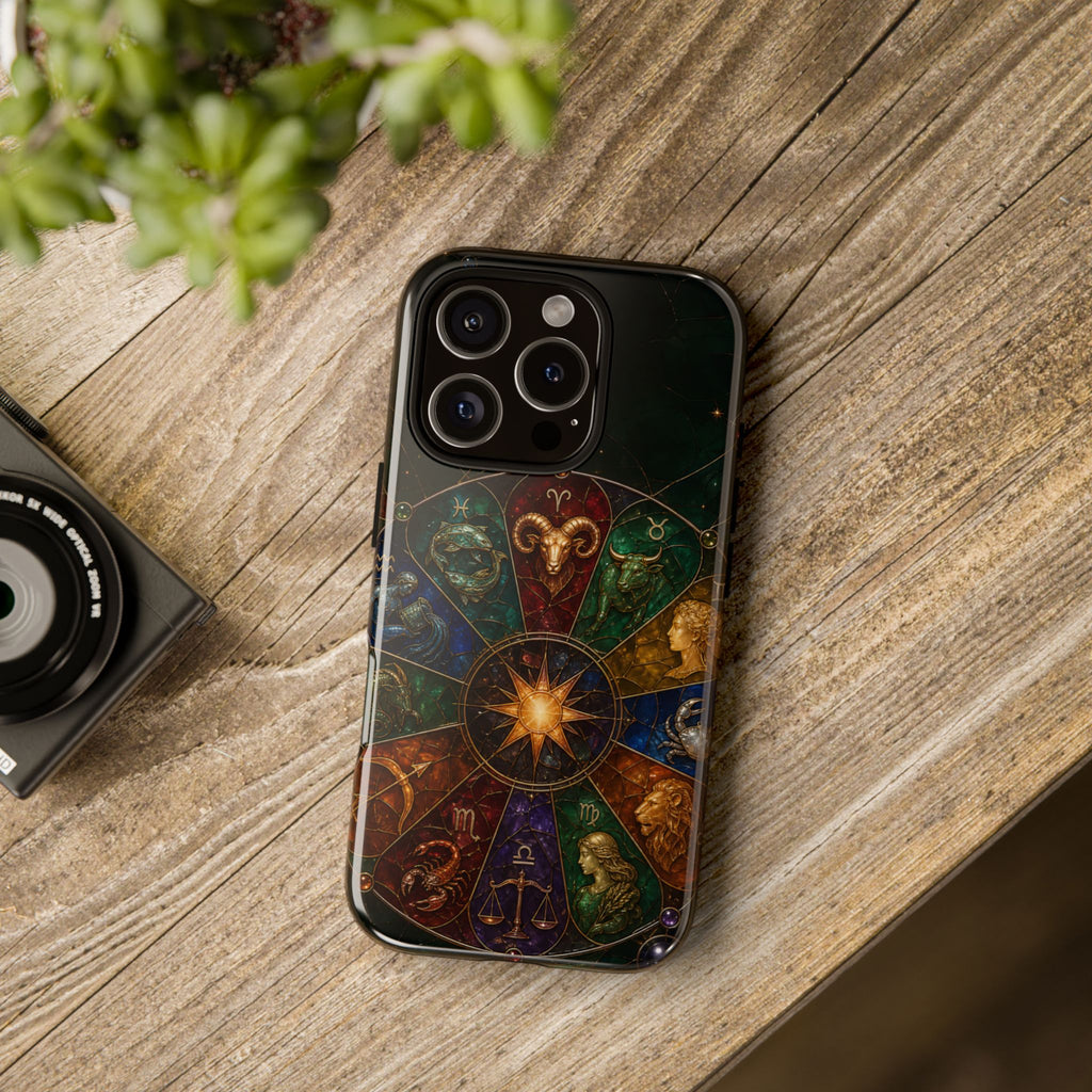 Zodiac Wheel iPhone Case | Celestial Astrology iPhone Case