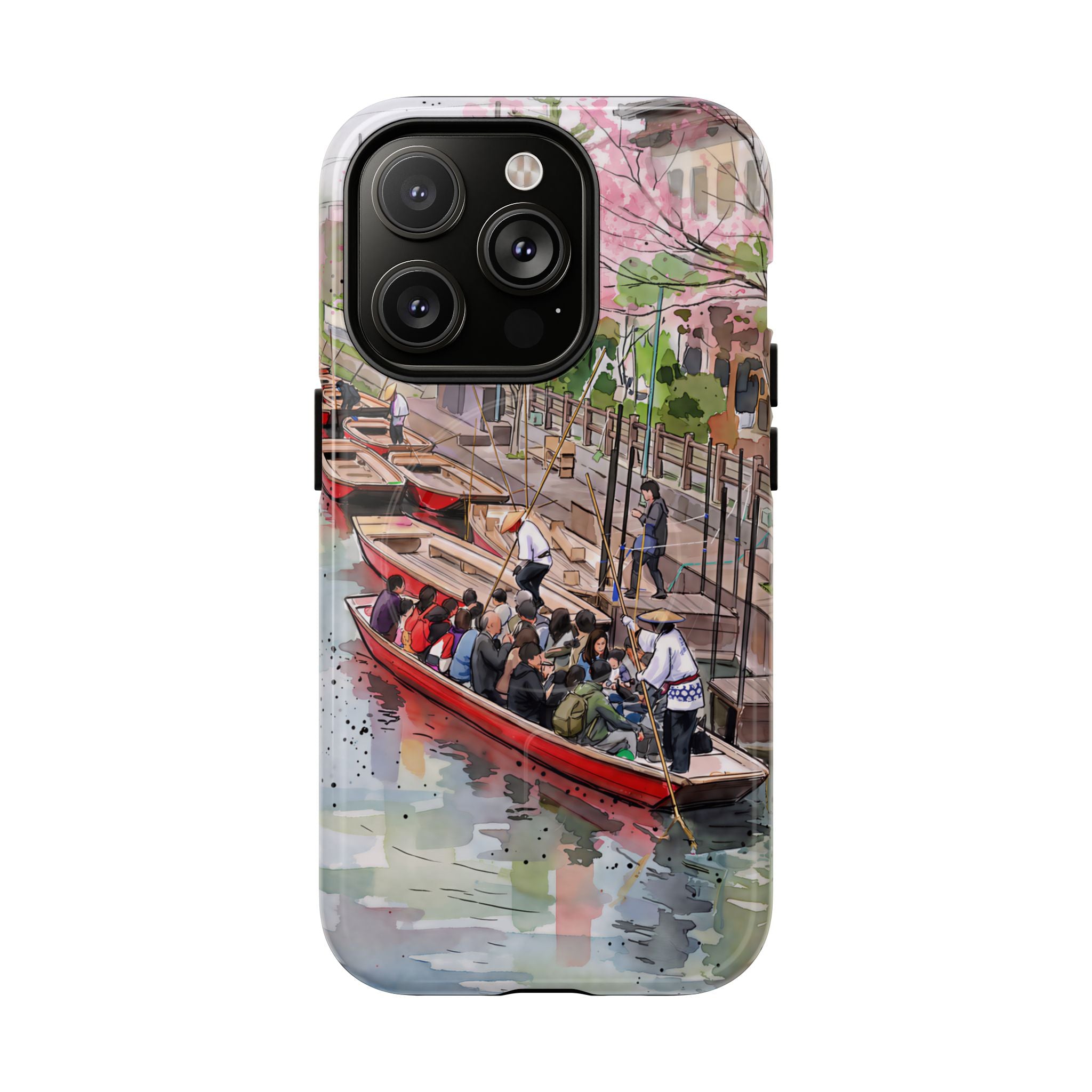 Japan Canal Boat Serenity | Art MagSafe iPhone Case