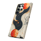 Astrology Galaxy Samsung Galaxy Case | Red Moon Celestial Waves