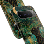 Black CatGoogle Pixel Phone Case | Enchanted Cat Art Cover