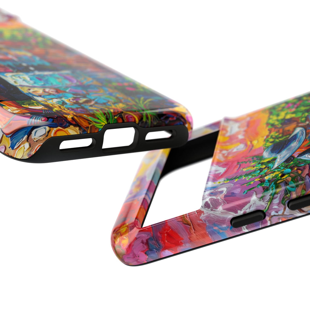 Artistic Garden Google Pixel Case | Woman at Well Colourful Impressionist Design