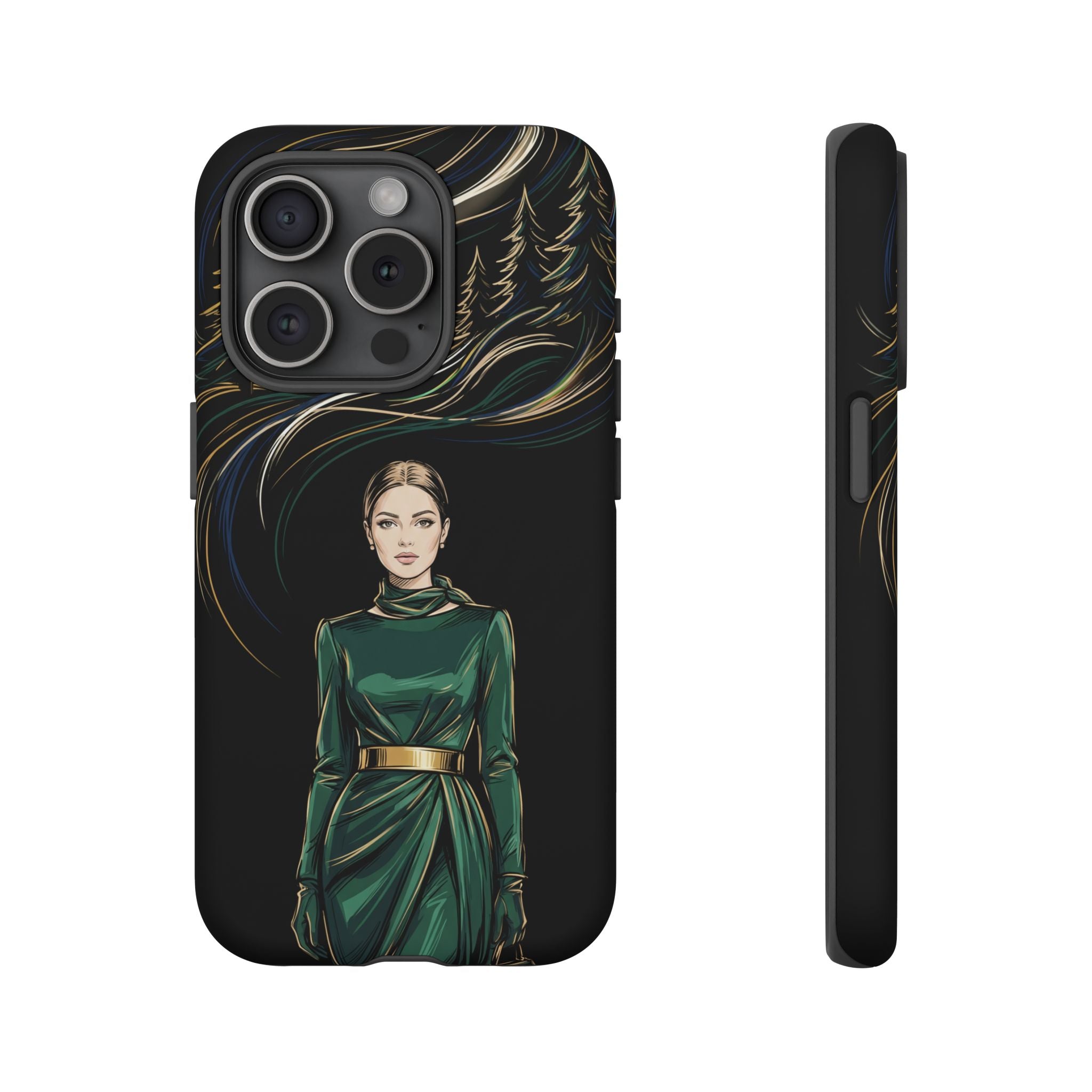 Elegant Forest Woman iPhone Case