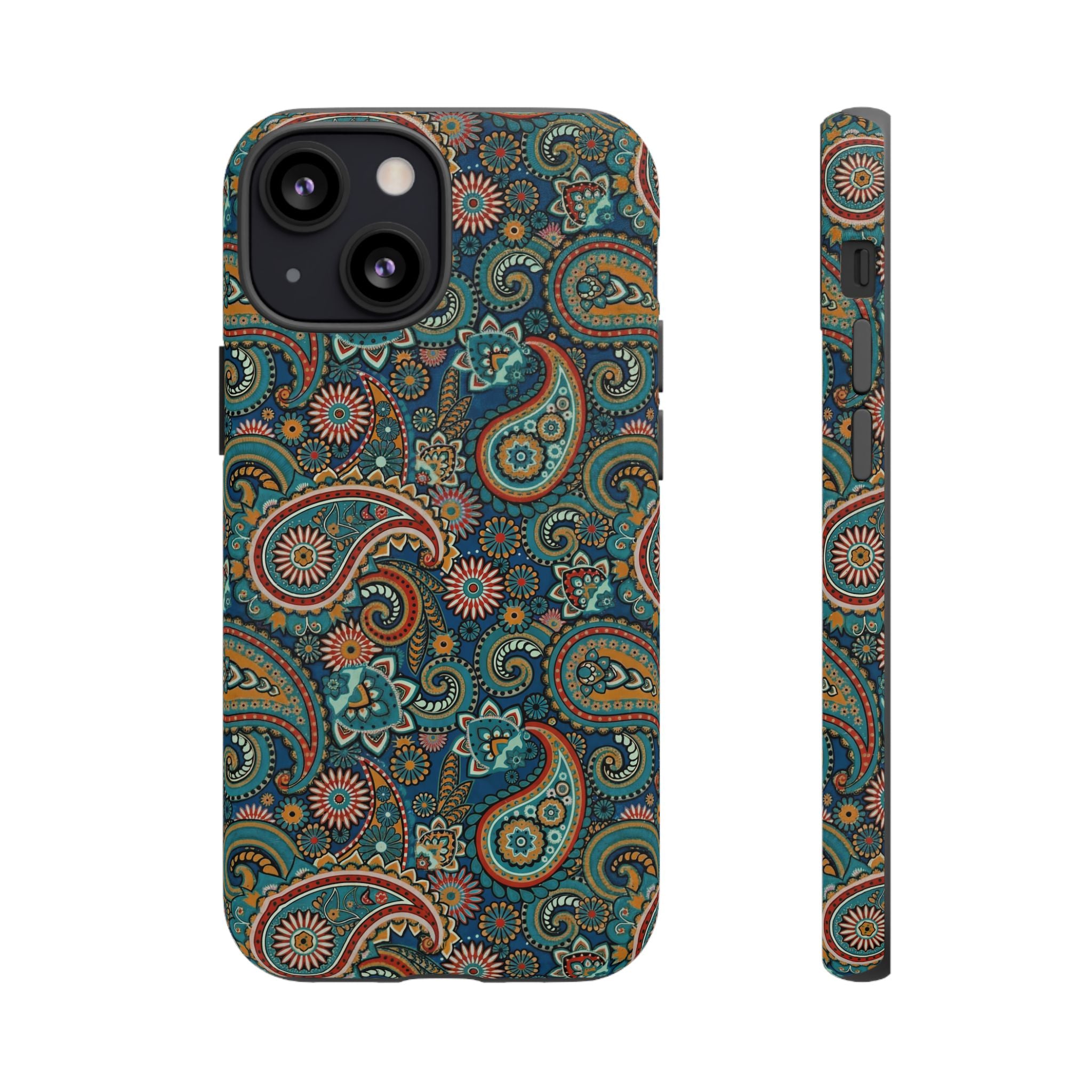 Batik Vibrant Paisley Protective Tough iPhone Case
