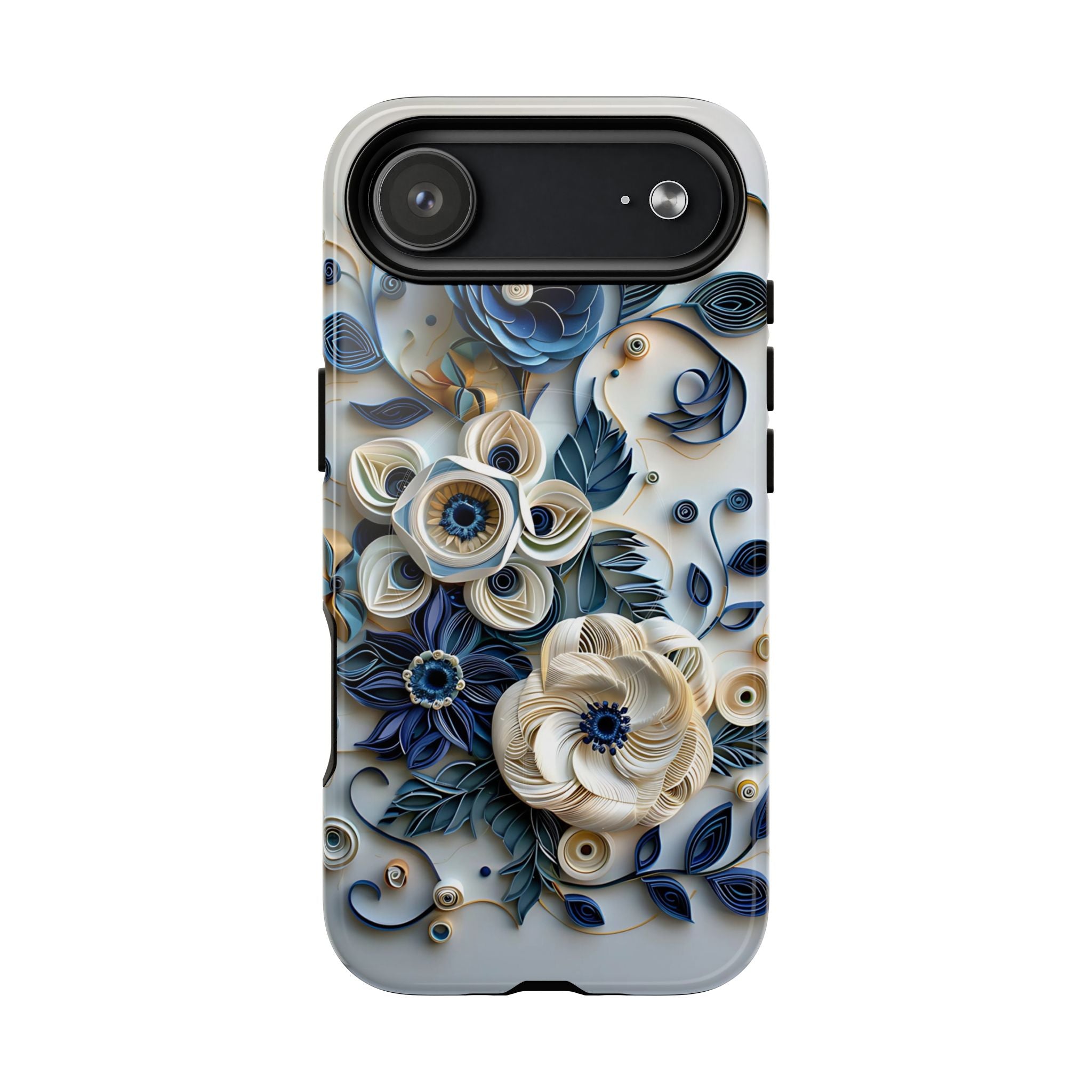 Floral Quilled Art Tough MagSafe Phone Case