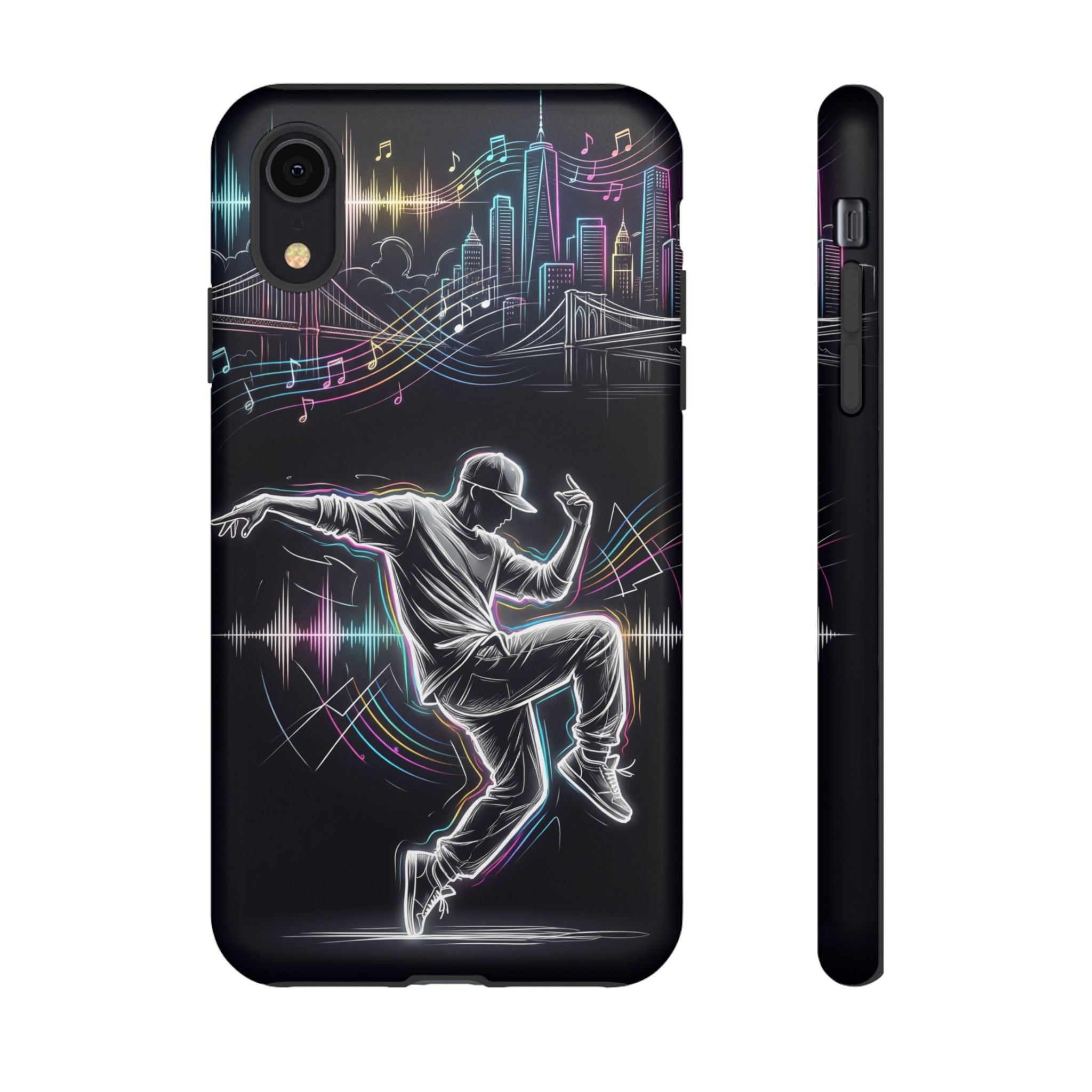 Dancer Neon Skyline iPhone Case