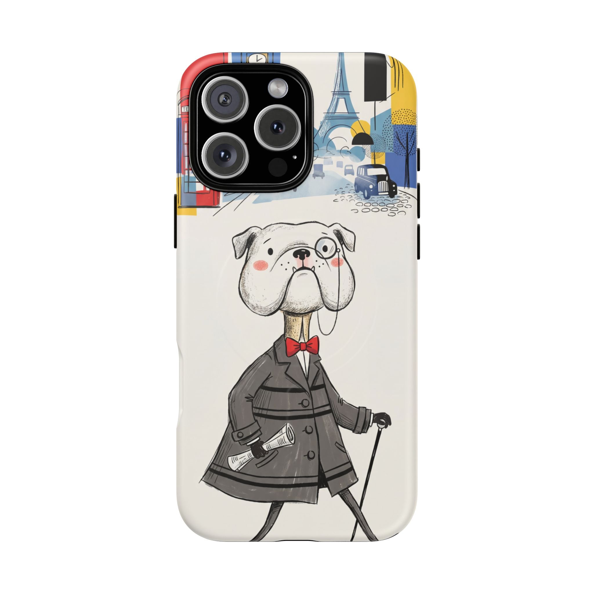 Vintage Dapper Gentleman Bulldog MagSafe iPhone Case