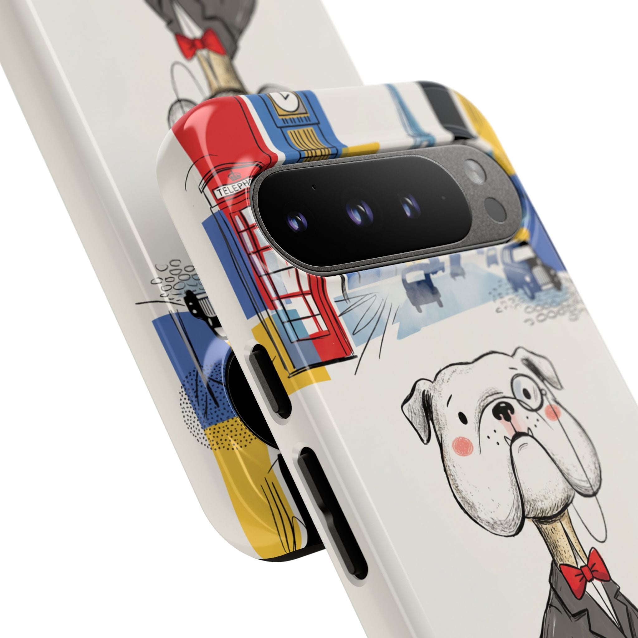 Vintage Dapper Gentleman Bulldog Google Pixel Phone Case