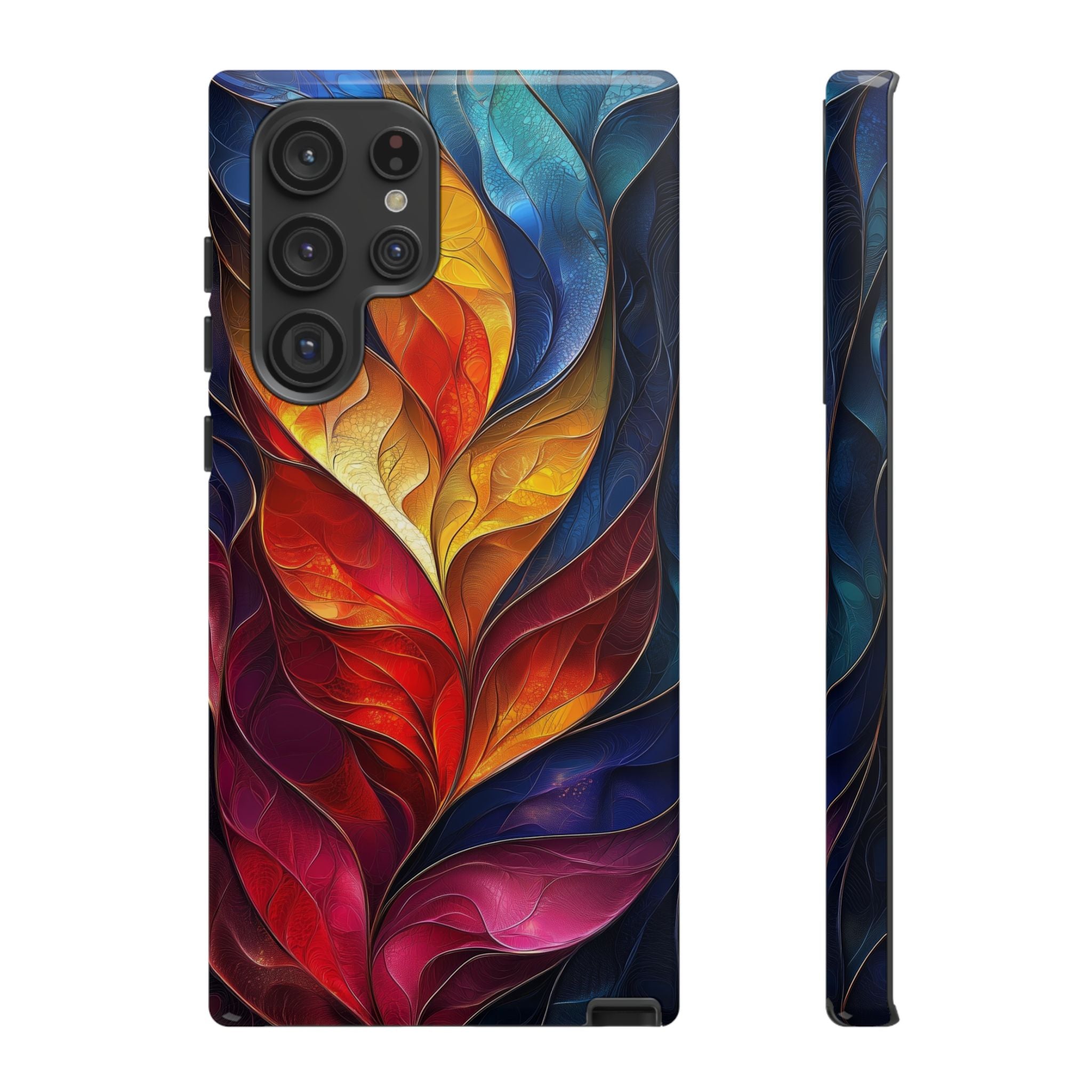 Abstract Colourful Leaf Samsung Galaxy Case
