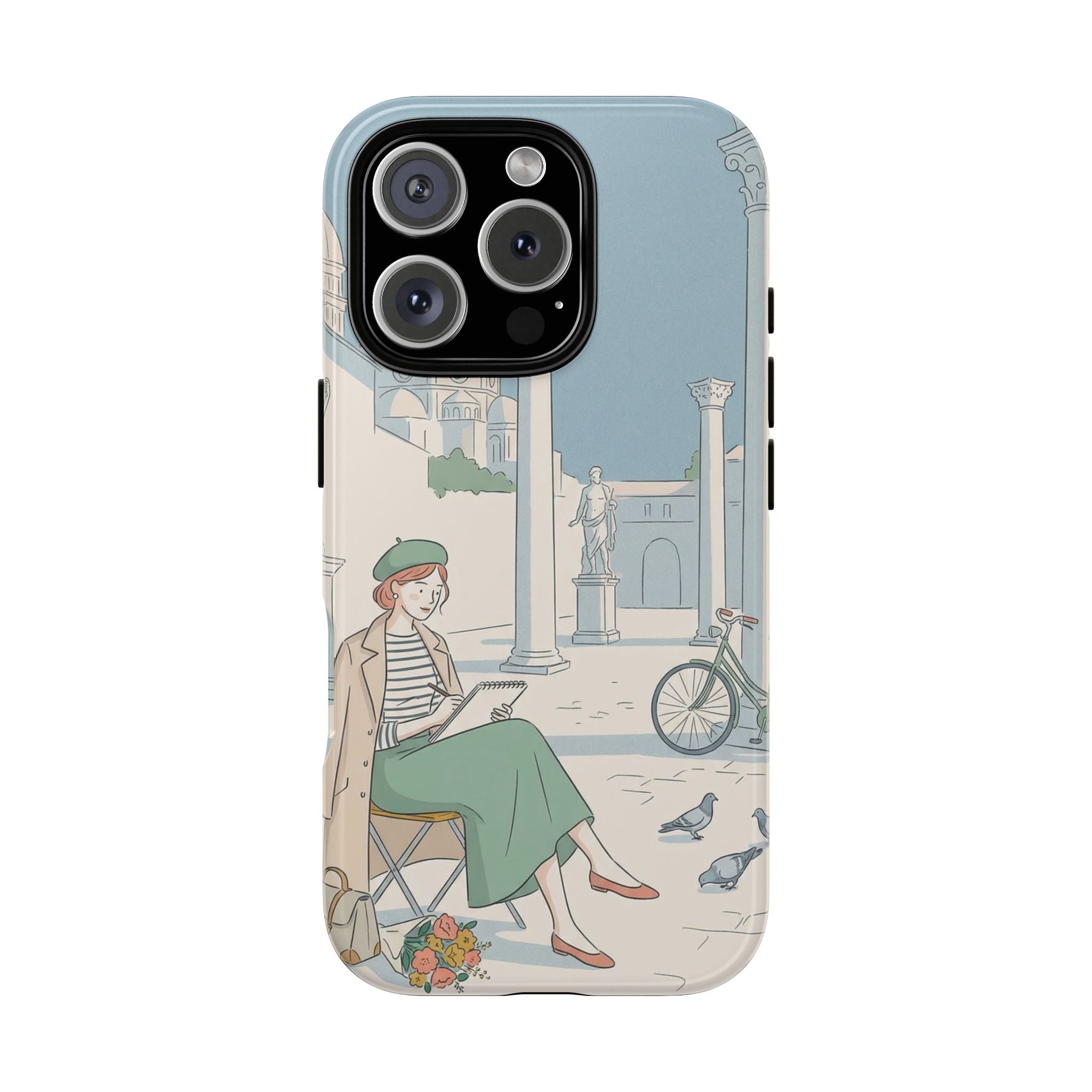 Florence Art Aesthetic iPhone Case | Renaissance Italy Travel Illustration