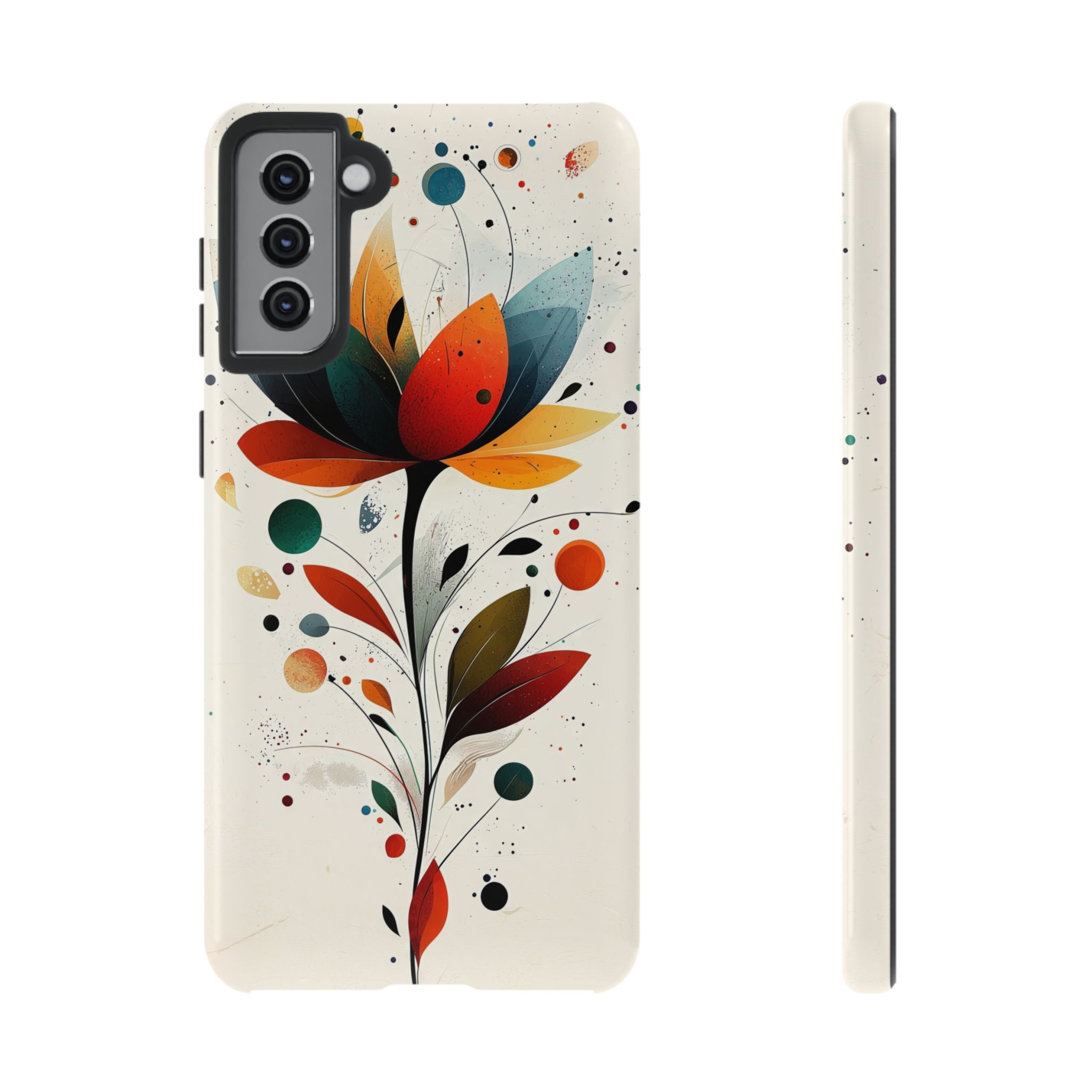 Floral Art Samsung Galaxy Case | Colourful Abstract Bloom
