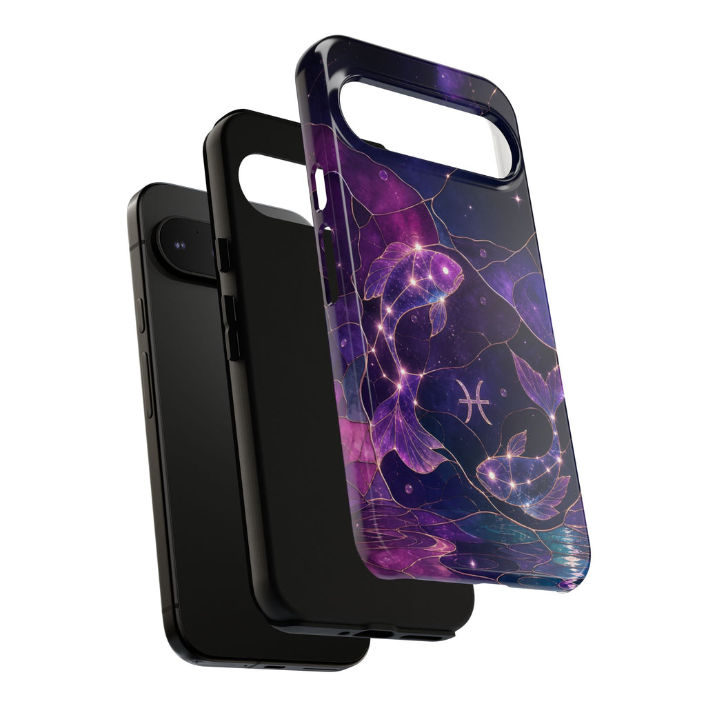 Pisces Zodiac Google Pixel Phone Case | Celestial Fish Phone Case