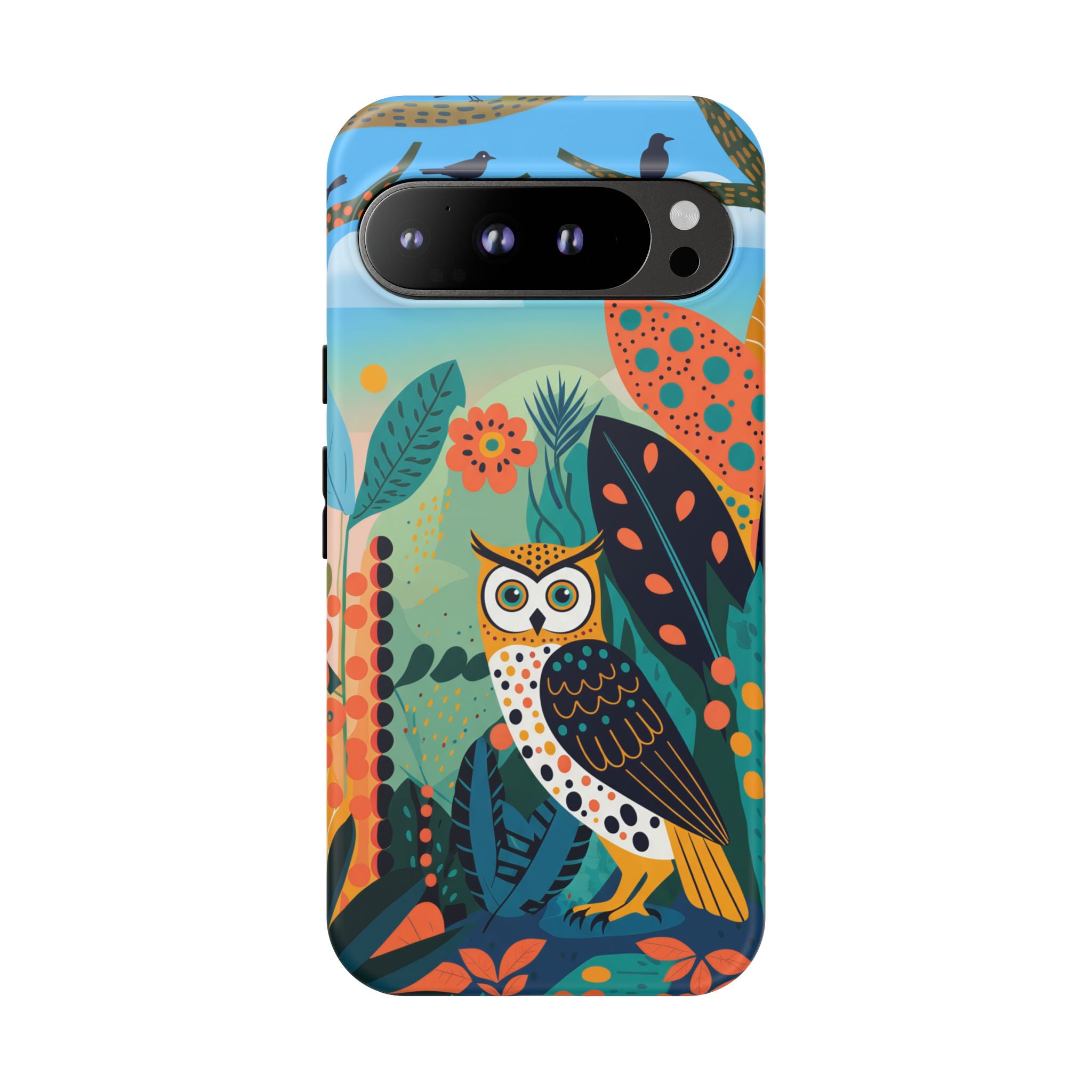 Botanical Forest Colourful Owl Google Pixel Phone Case