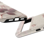 Cherry Embroidery Google Pixel Phone Case | Glitter Red Cherries Pattern