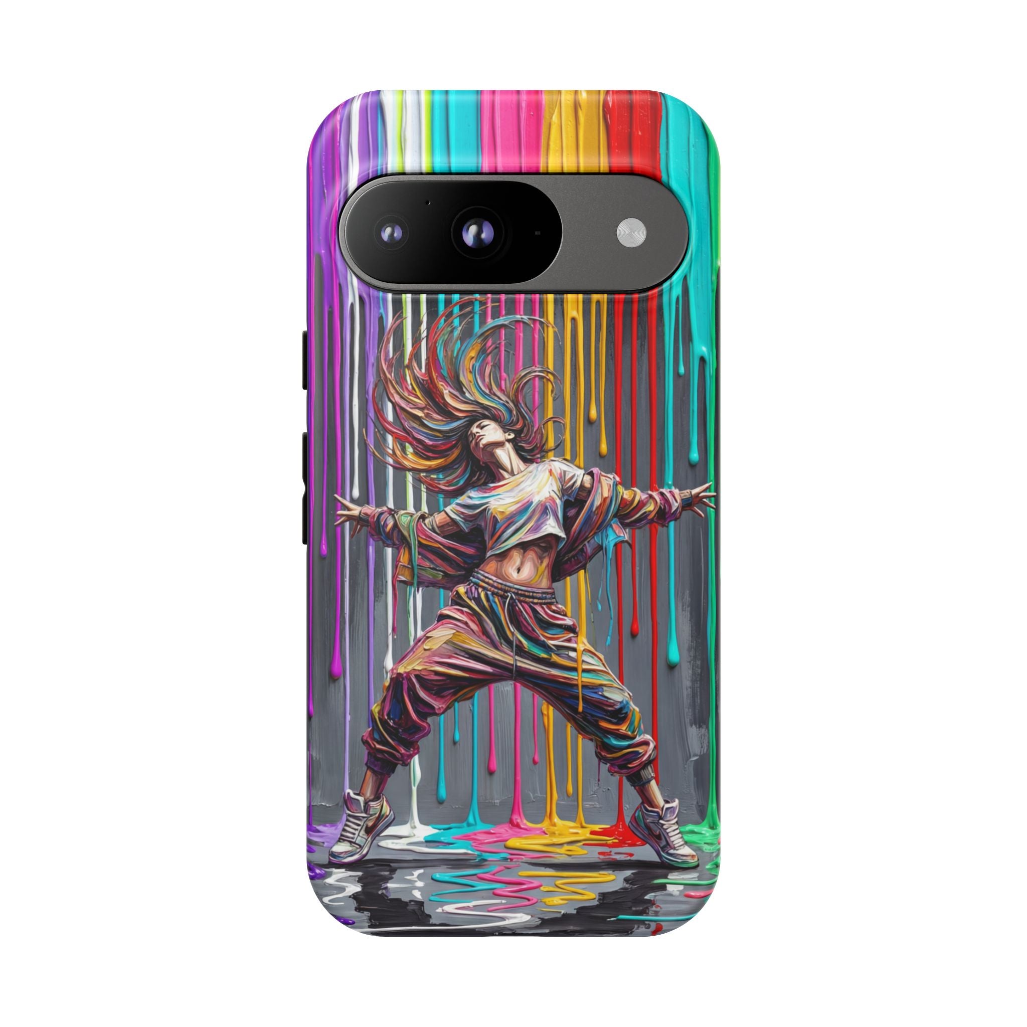 Google Pixel Phone Case | Colorful Street Dance Drip Design