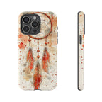 Dreamcatcher Tough iPhone Case | Watercolour Feather
