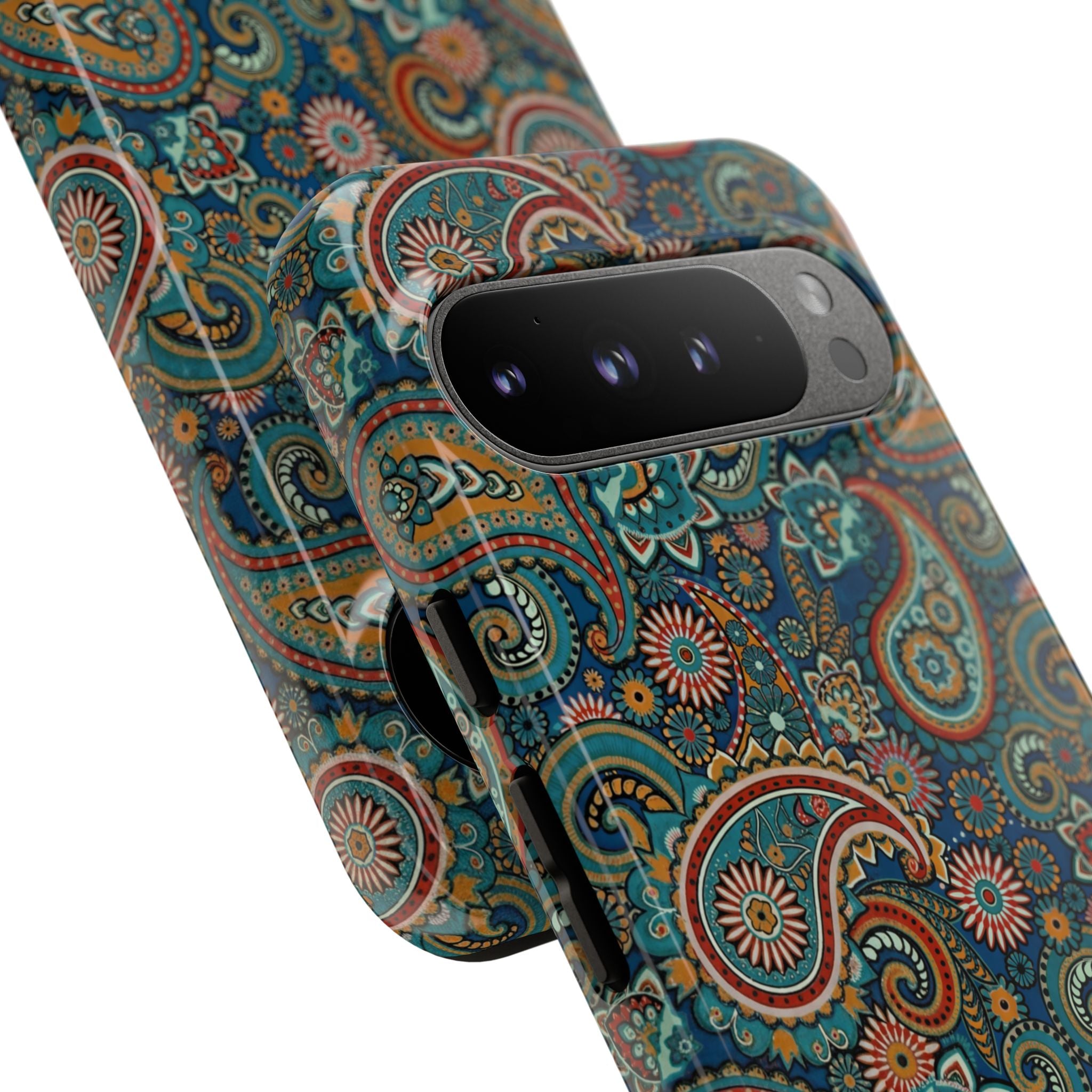 Batik Vibrant Paisley Protective Tough Google Pixel Case