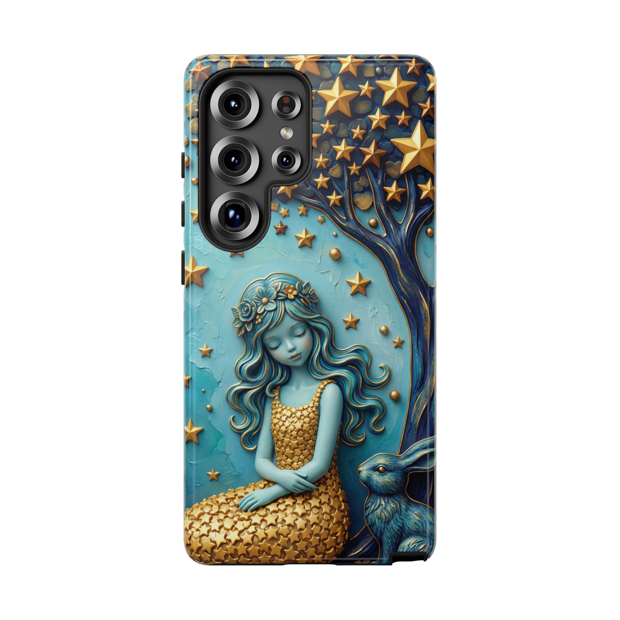 Dreamy Maiden & Star Tree Samsung Galaxy Phone Case