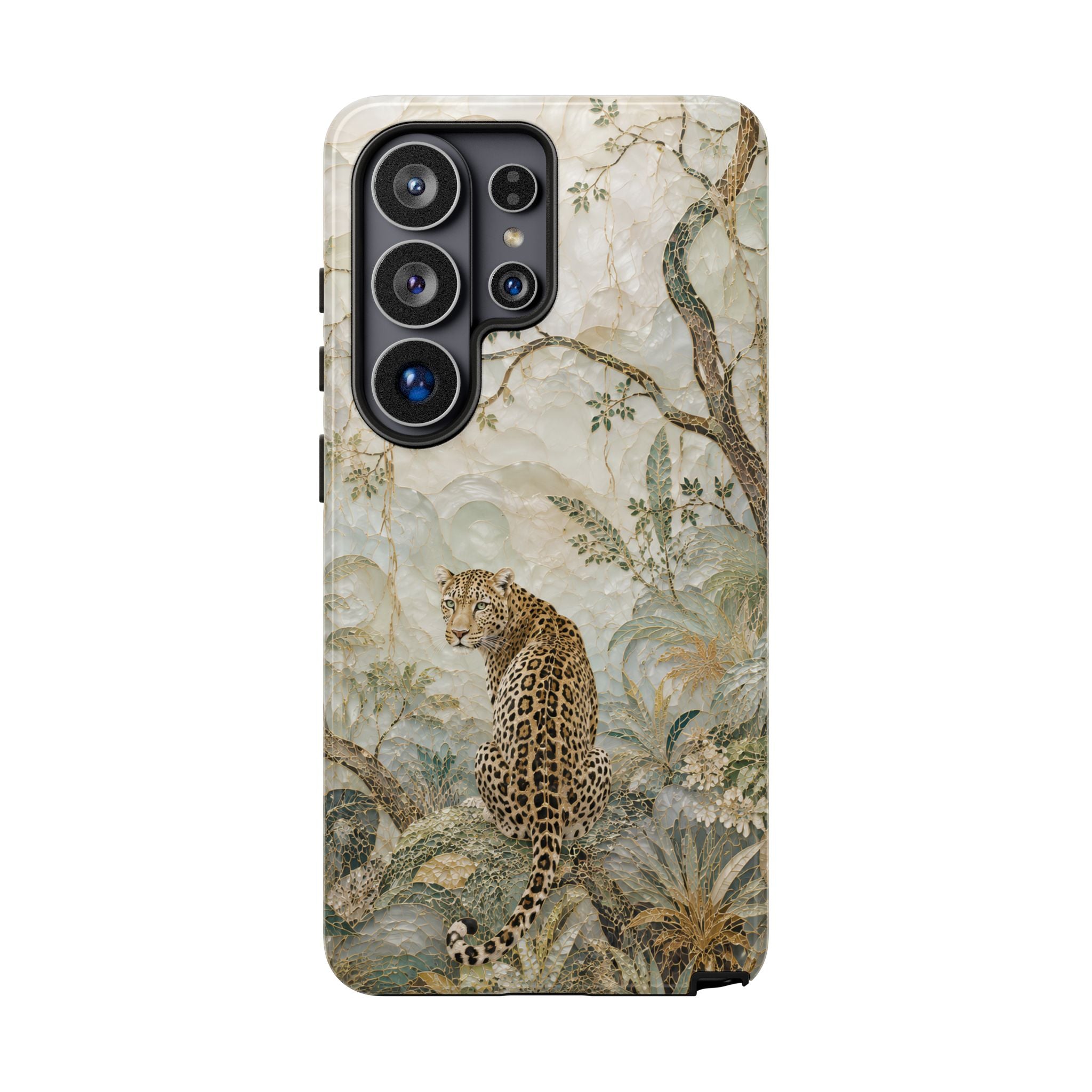 Leopard Floral Samsung Galaxy Phone Case | Vintage BotanicaliPhone Case