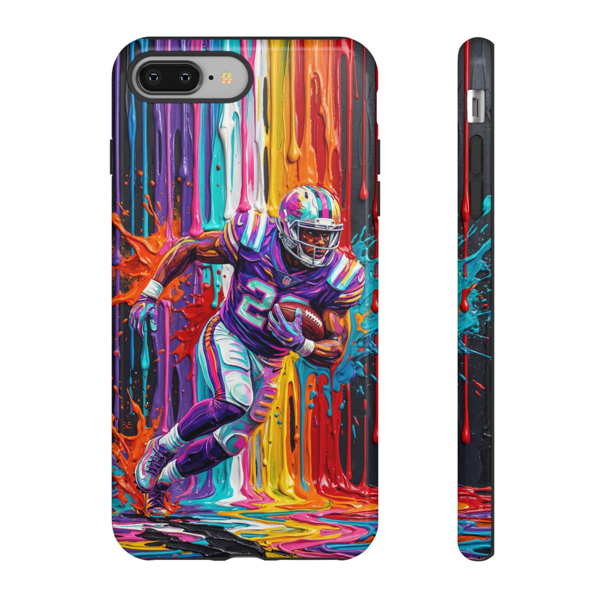 Vibrant American Football Runner iPhone Case