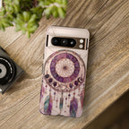 Dreamcatcher Google Pixel Phone Case | Boho Moon Phase Phone Case
