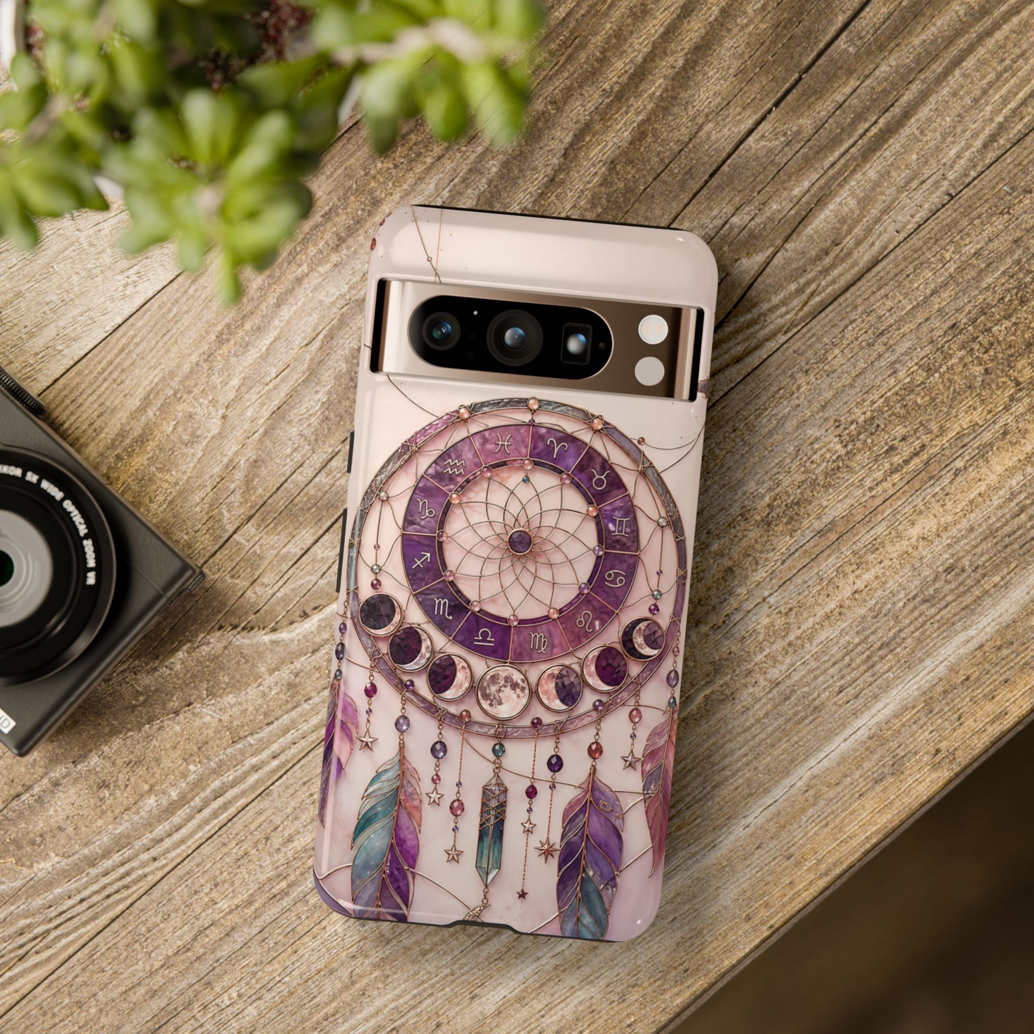 Dreamcatcher Google Pixel Phone Case | Boho Moon Phase Phone Case