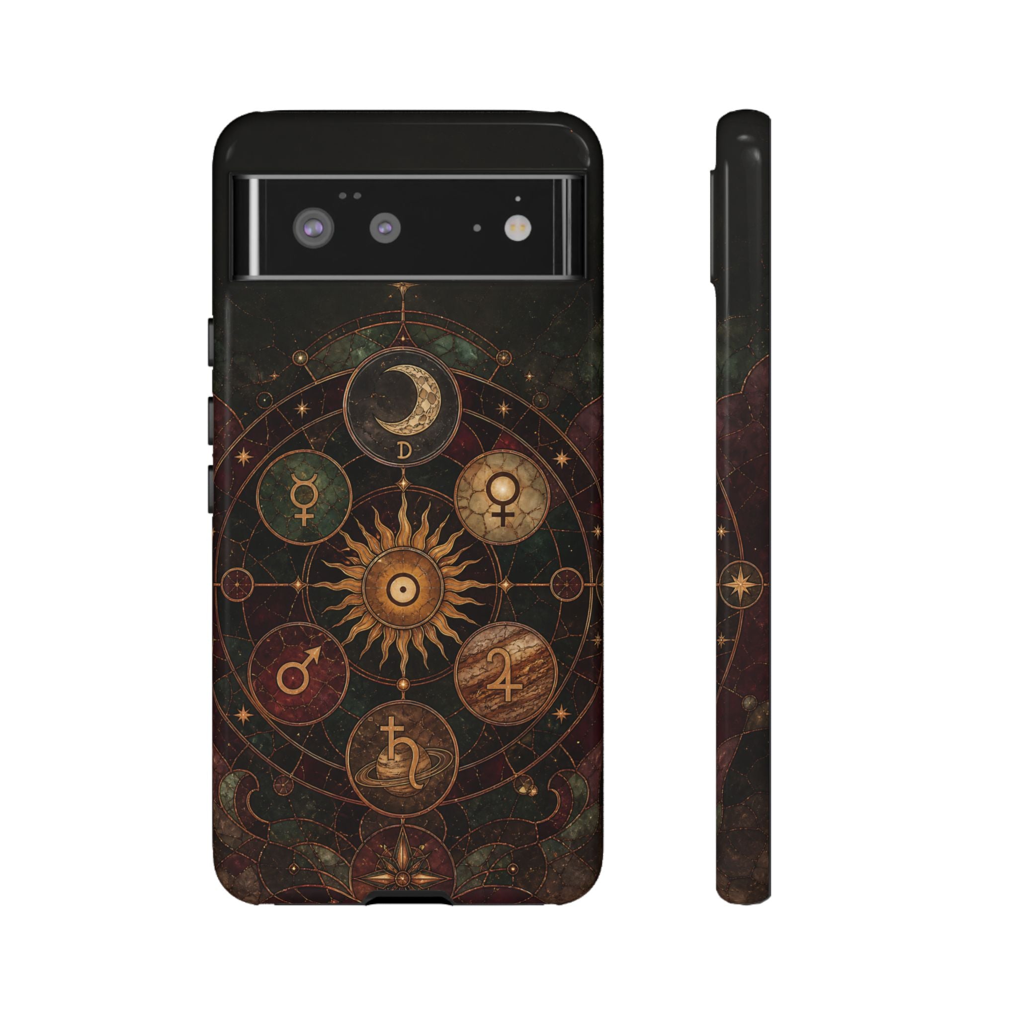 Antique Astrology Google Pixel Phone Case | Celestial Chart Phone Case