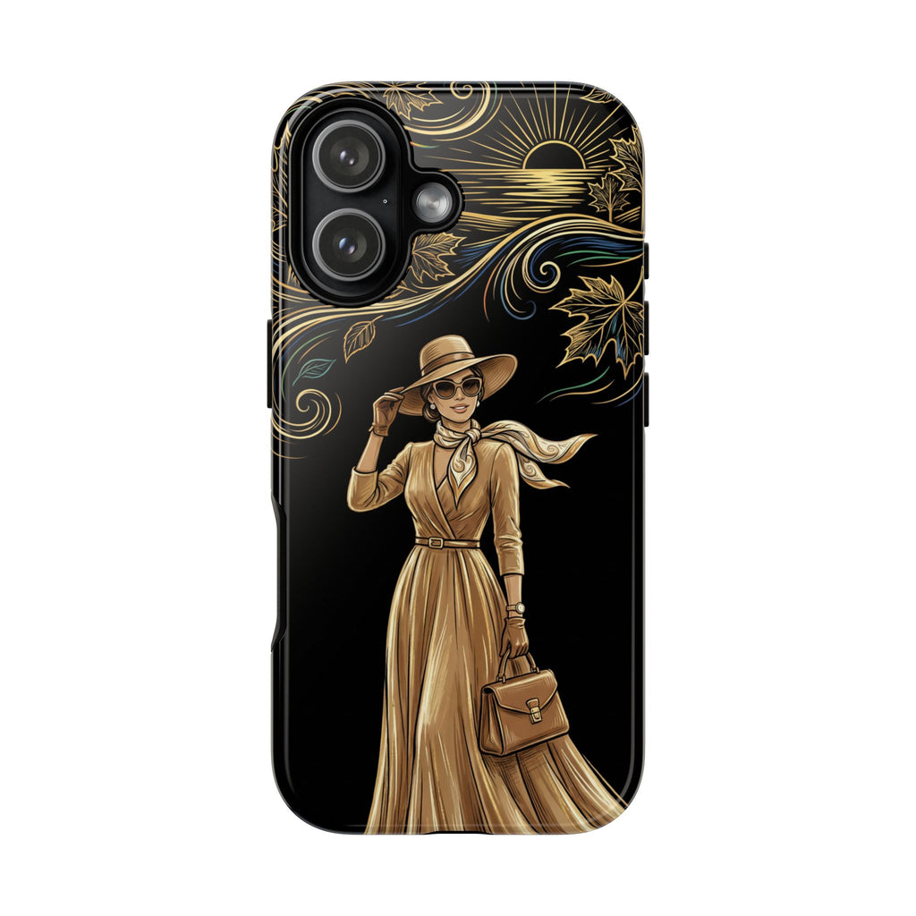 Vintage Autumn Lady iPhone Case