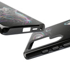 Wolf Galaxy Tough Samsung Galaxy Phone Case | Colorful Howling Wolf Space Design