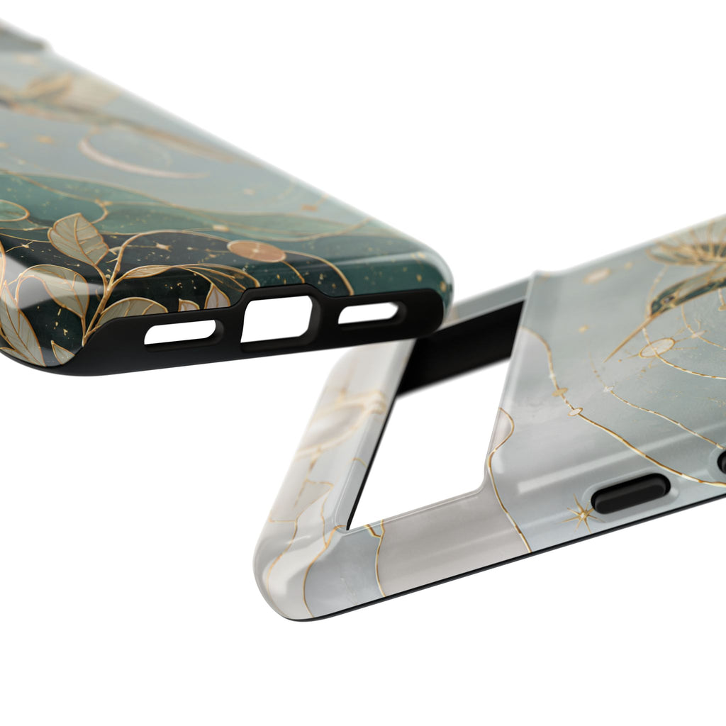Celestial Hummingbird Google Pixel Phone Case | Moon & Bird Phone Case