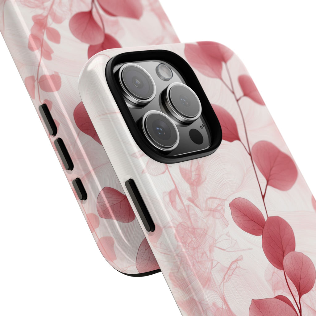 Cover per iPhone Rosa Botanico Floreale Eucalipto