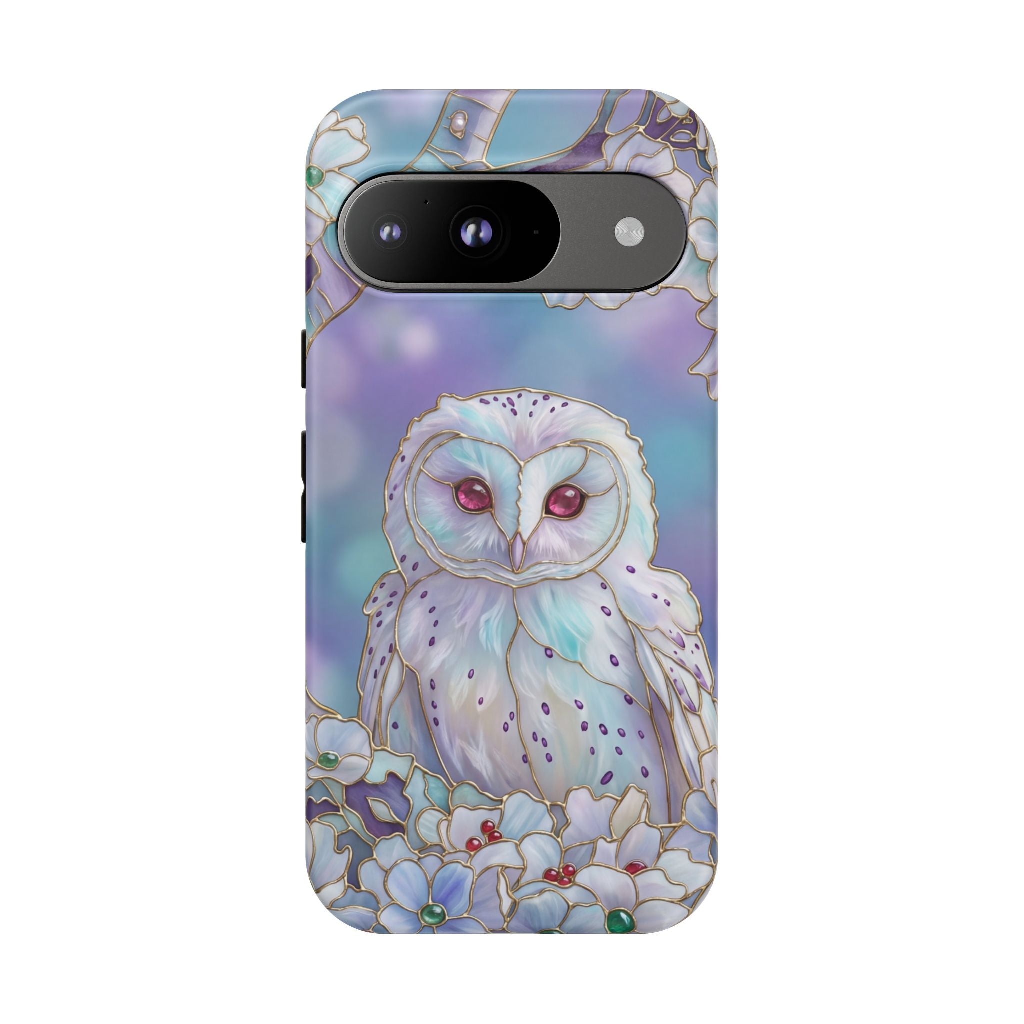 Pastel Floral  Mystical Barn Owl Google Pixel Case