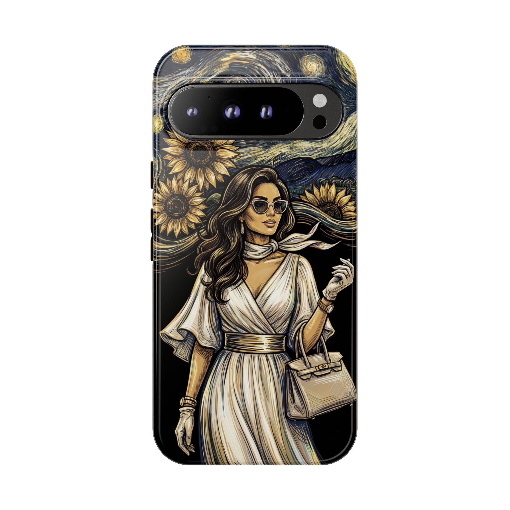 Van Gogh Night Sunflowers Google Pixel Phone Case | Chic Woman Art