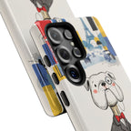 Vintage Dapper Gentleman Bulldog Samsung Galaxy Phone Case