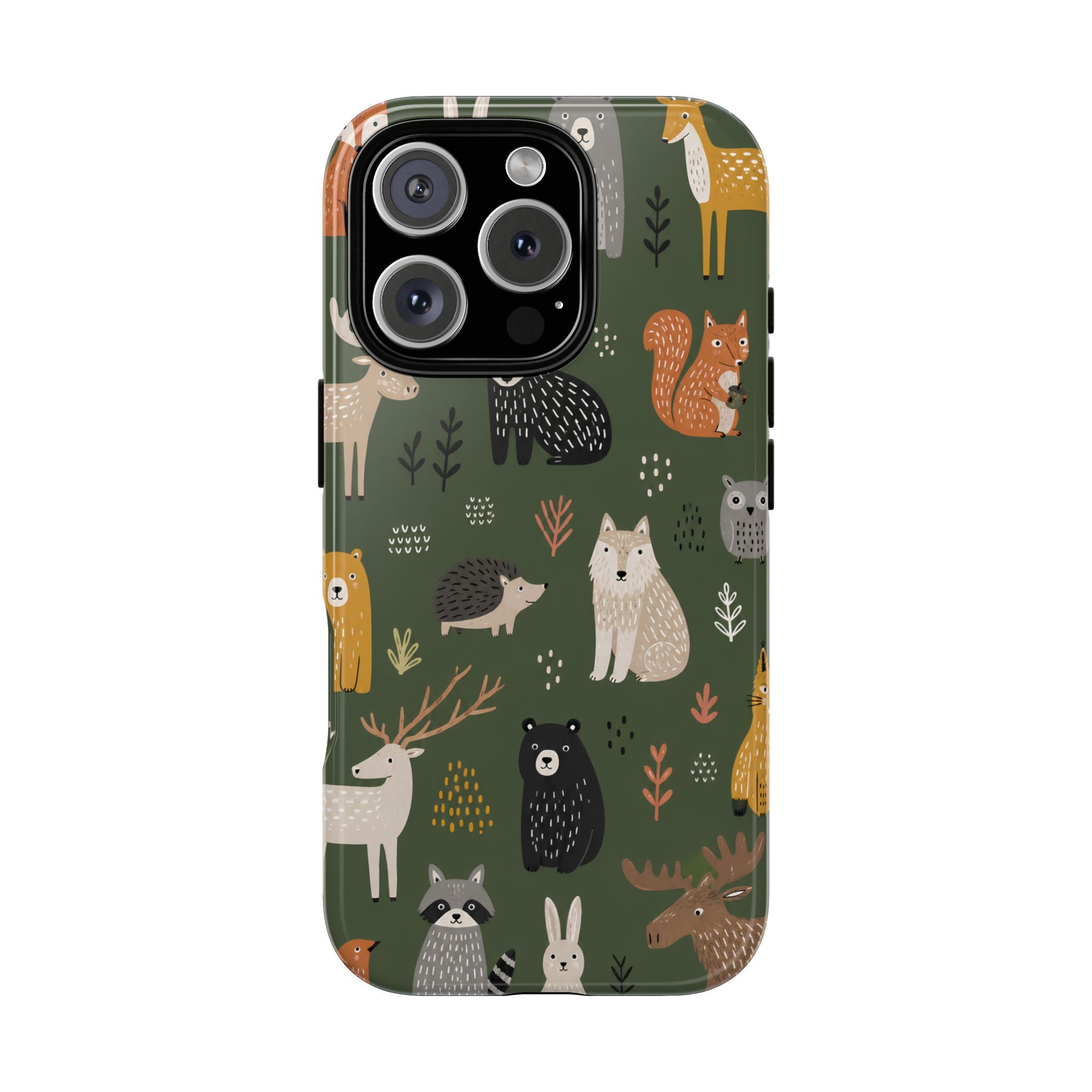 Woodland Animals iPhone Case | Forest Creature Art Cover