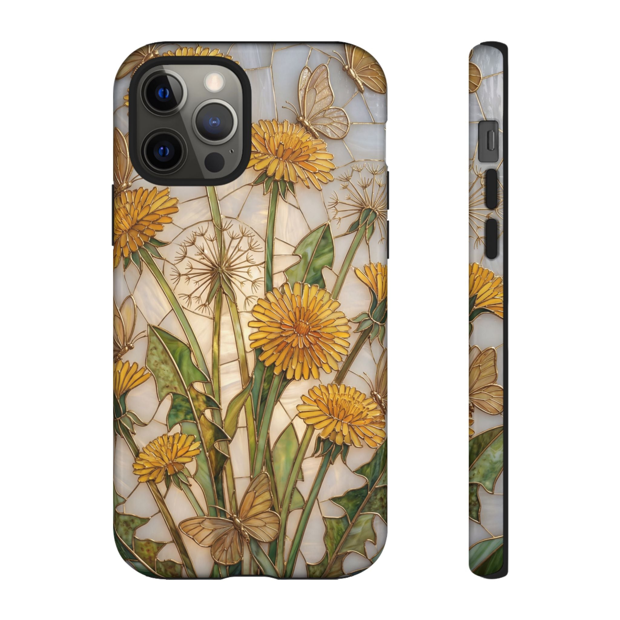 Dandelion Bouquet Tough iPhone Case — Floral Botanical Protective Cover