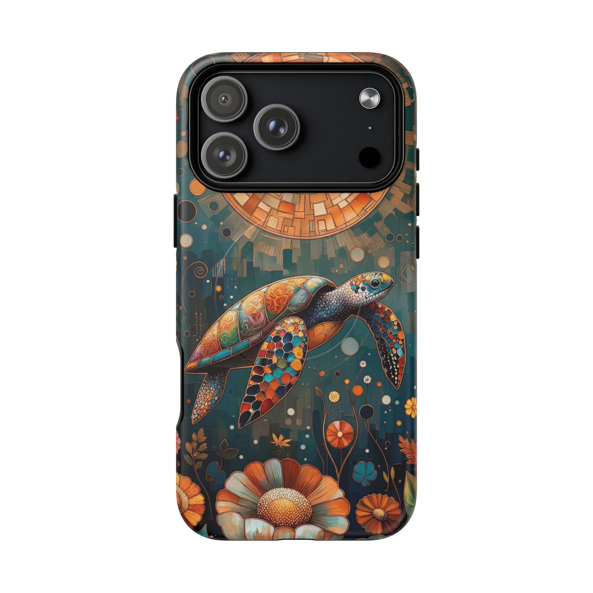 Custodia MagSafe per iPhone a forma di tartaruga marina