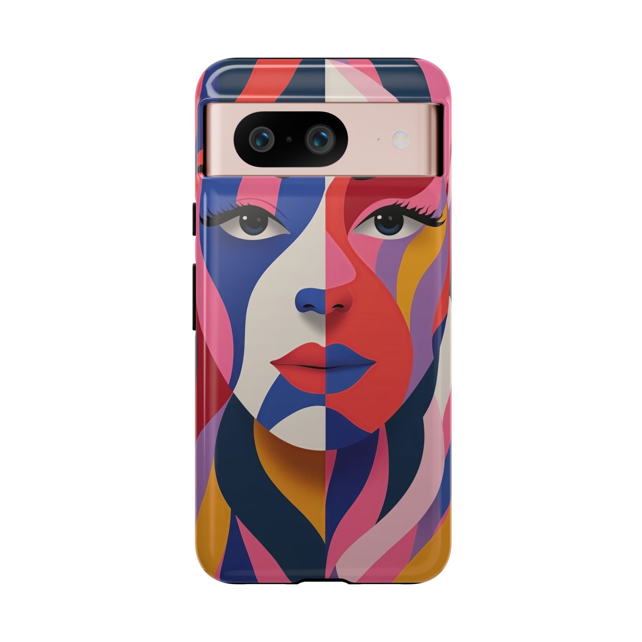 Abstract Colourful Face Google Pixel Case | Vibrant Pop Art