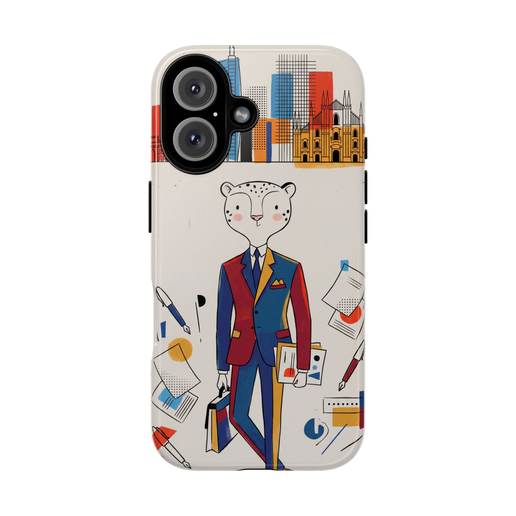 Leopard Executive Phone Case | Business Chic Illustrated