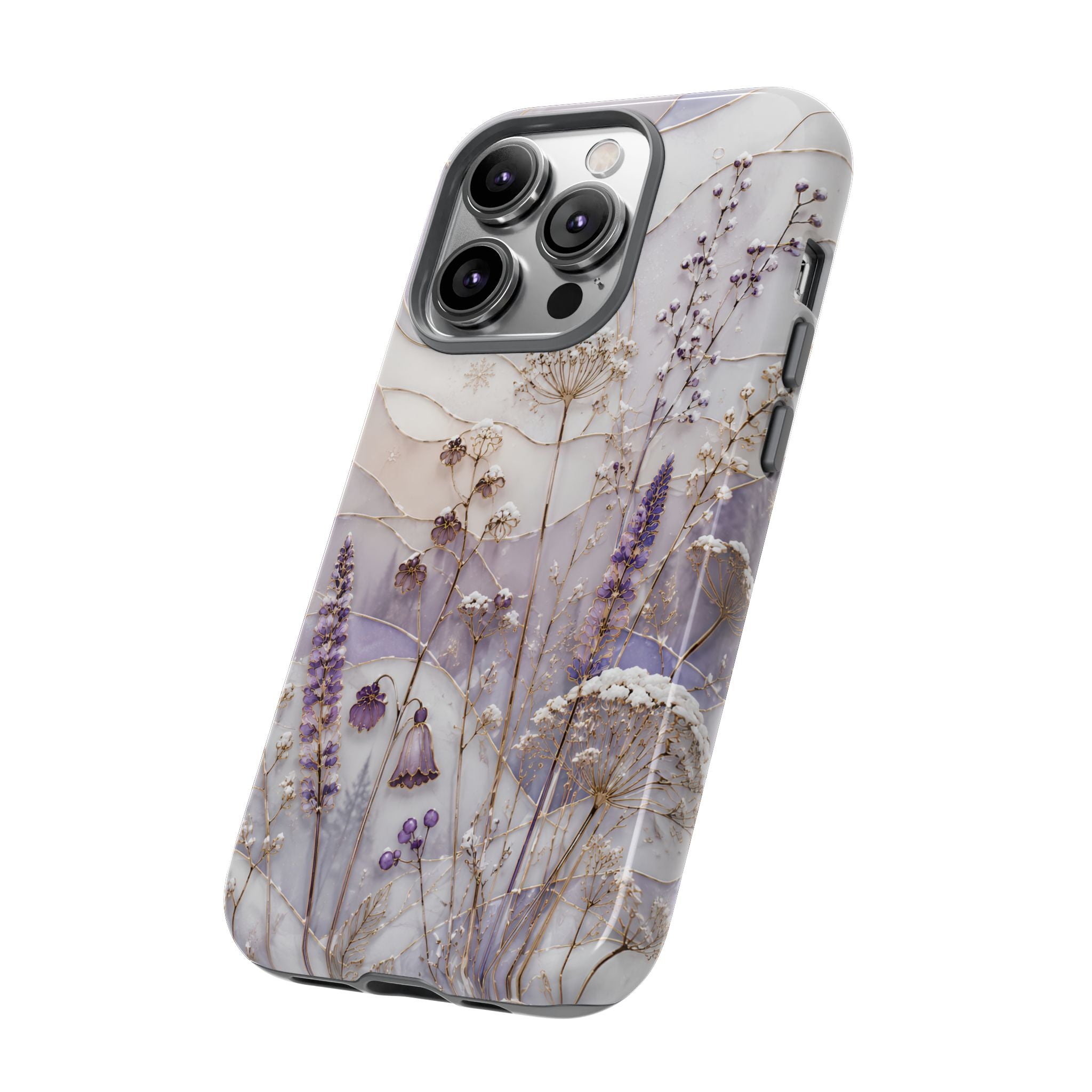 Stained Glass Wildflower iPhone Case | Floral Meadow iPhone Case