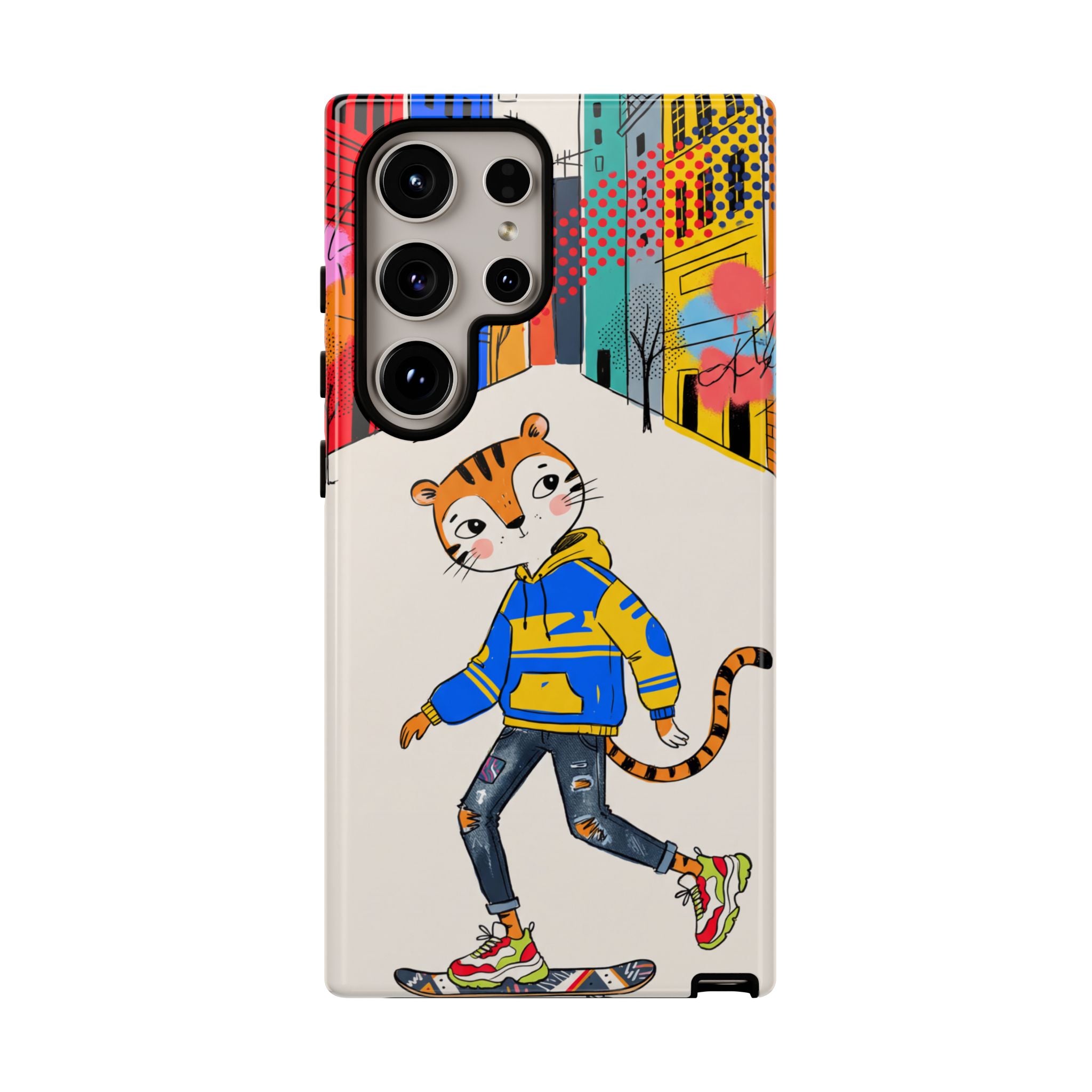 Skater Tiger Samsung Galaxy Phone Case