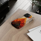 Retro Geometric Sunset iPhone Case