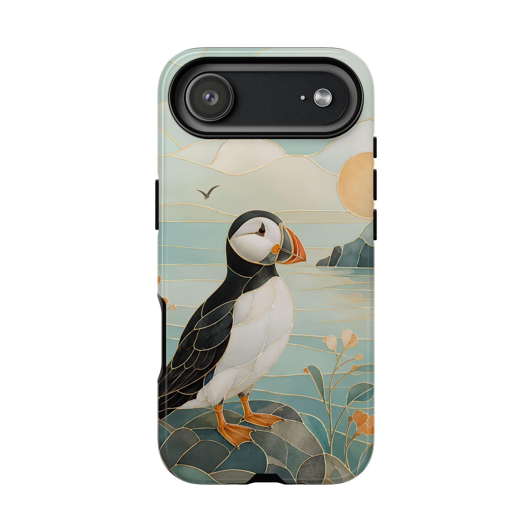 Puffin Coastal iPhone Case | Seaside Bird Art iPhone Case