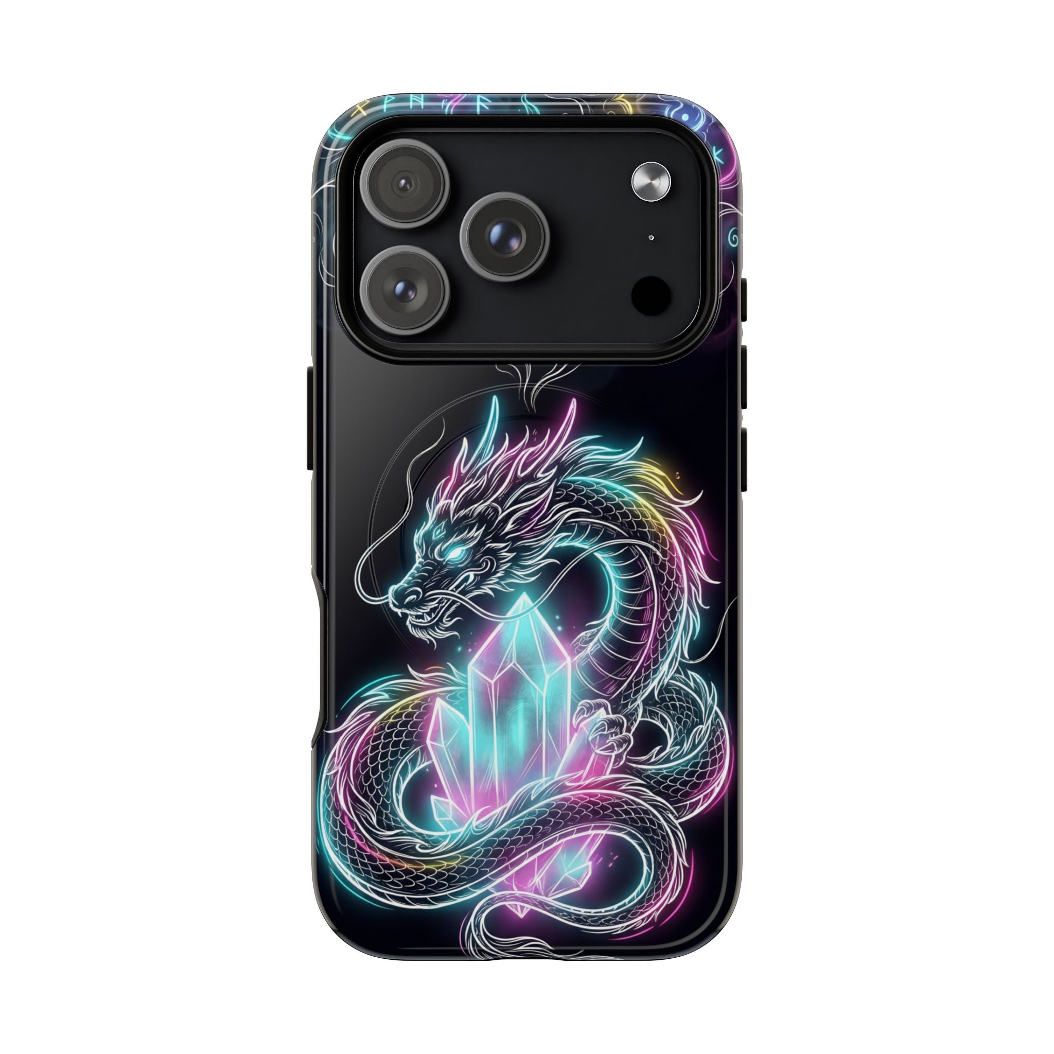 Neon Loong Crystal MagSafe iPhone Case