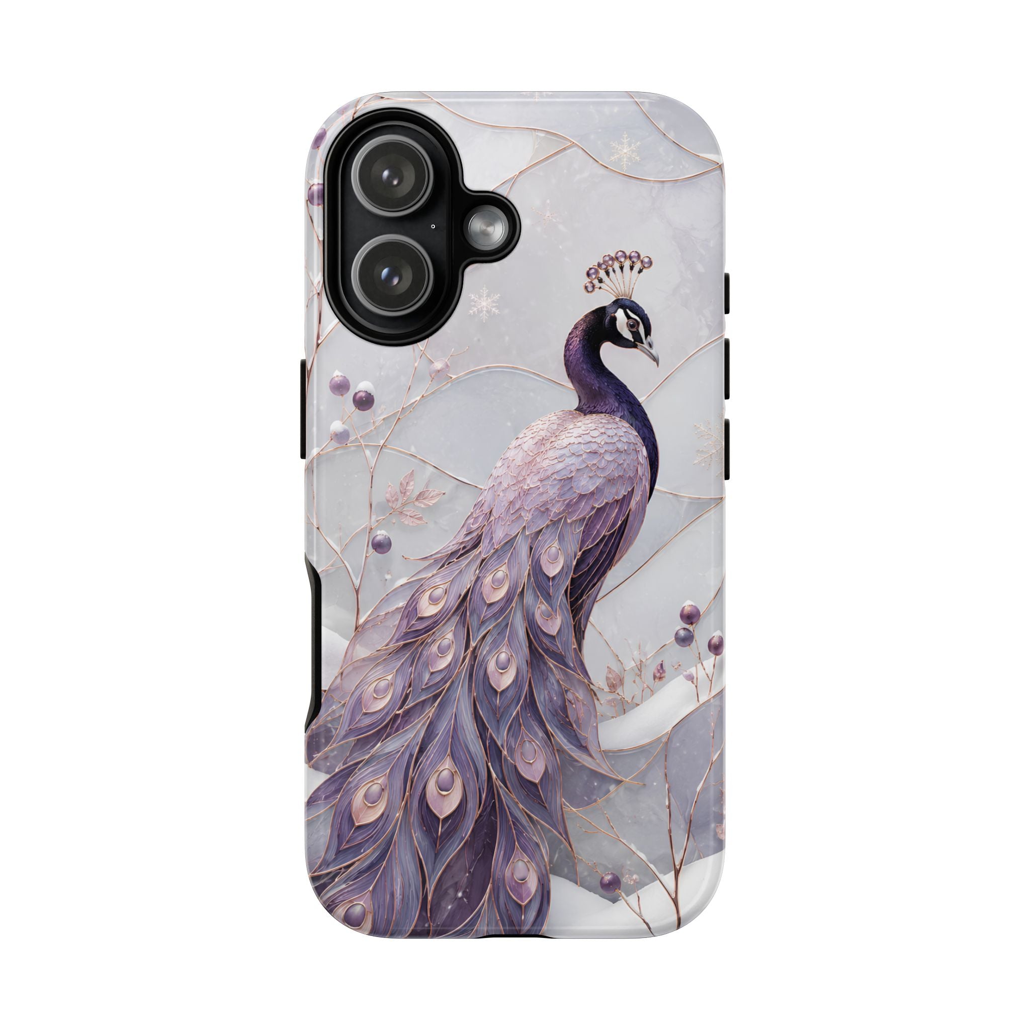 Peacock iPhone Case | Lavender Peacock iPhone Case