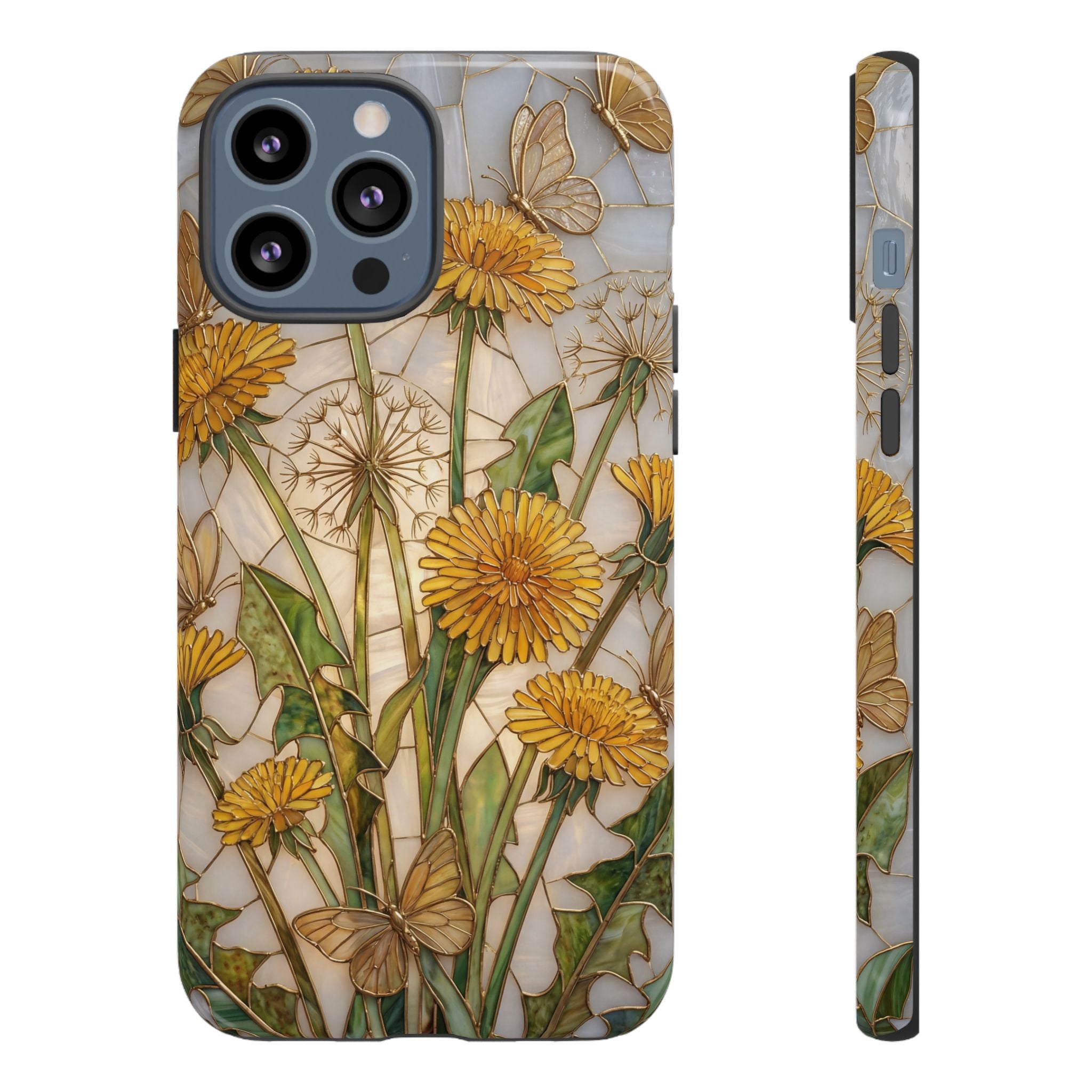 Dandelion Bouquet Tough iPhone Case — Floral Botanical Protective Cover