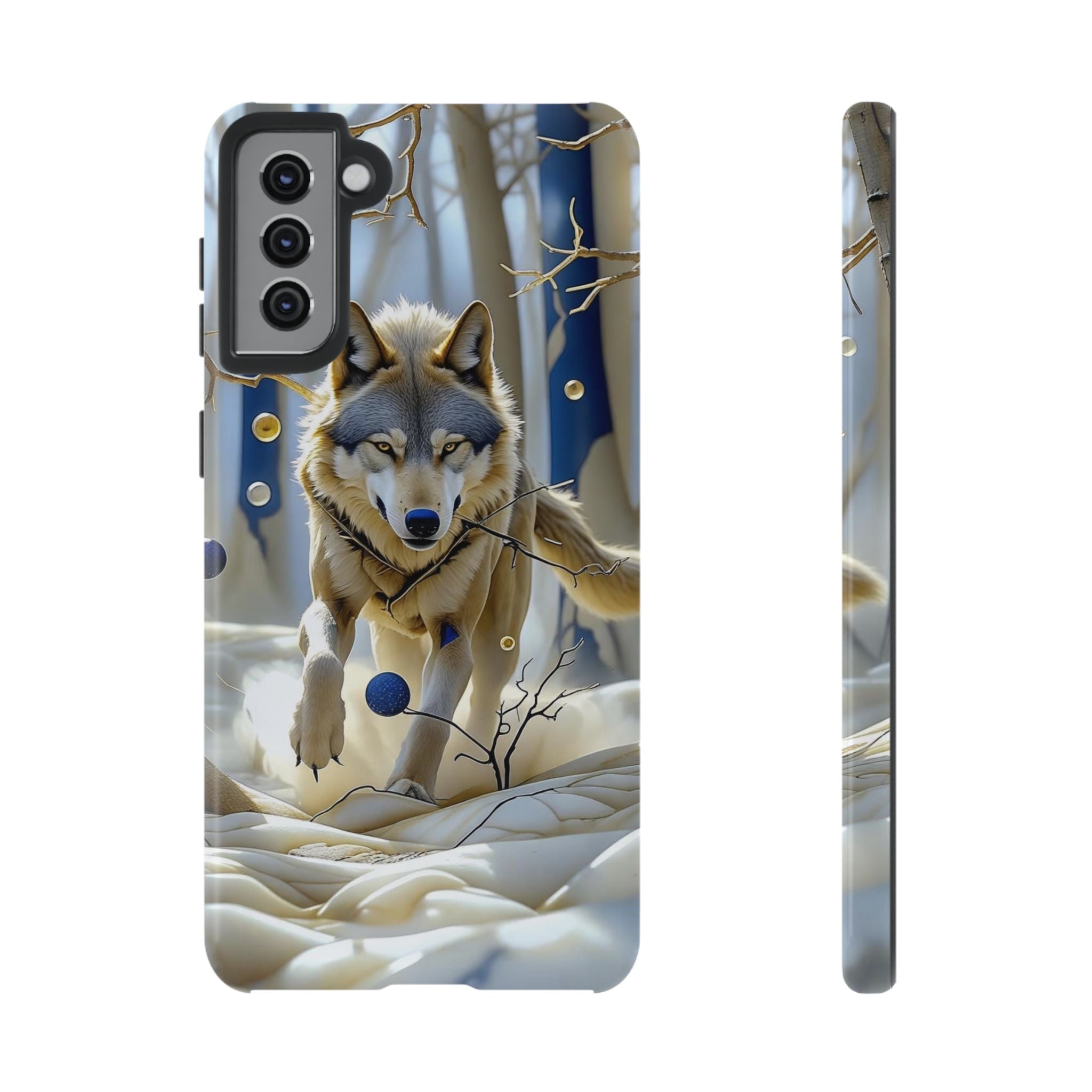 Wolf in Snow Samsung Galaxy Case — Rugged Wildlife