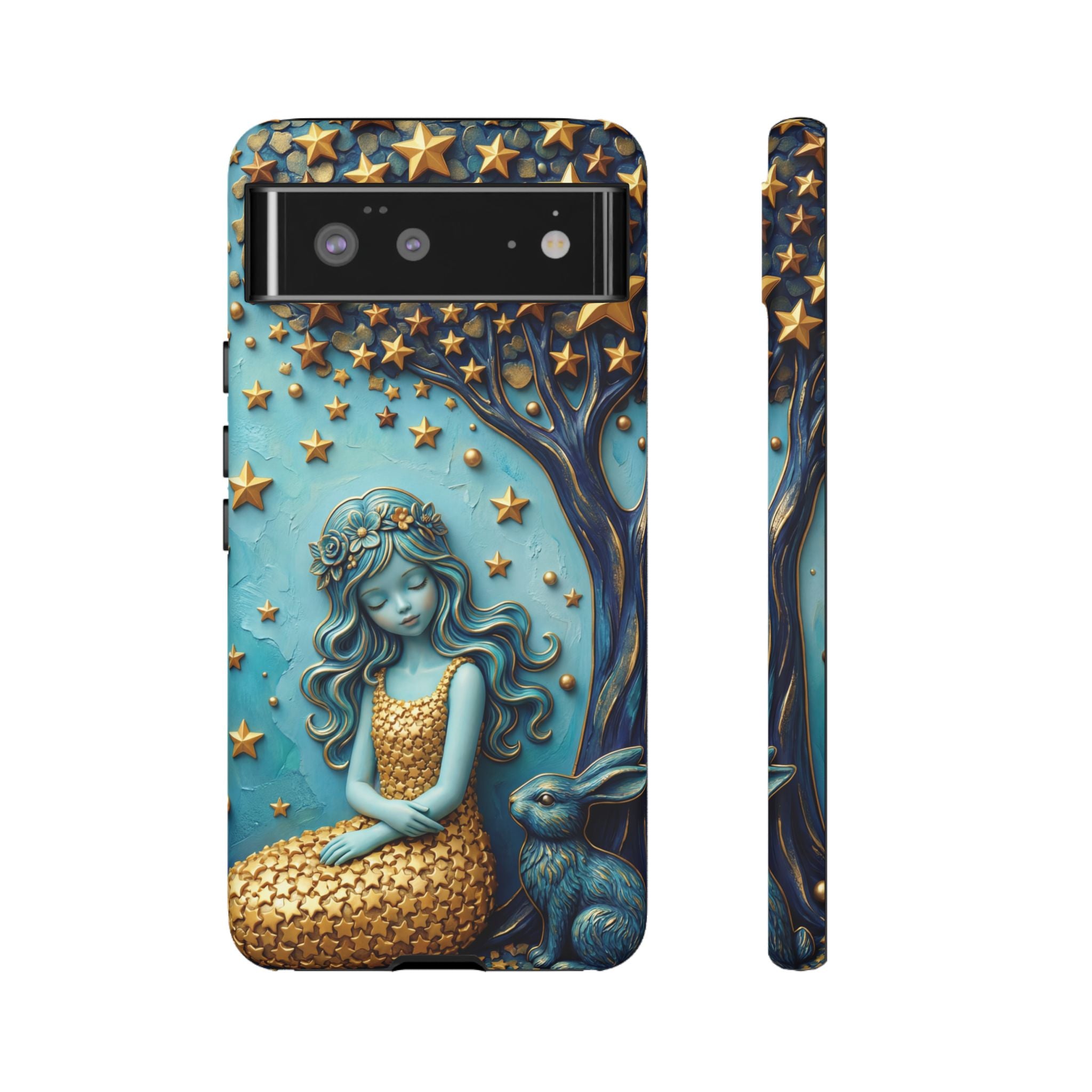 Dreamy Maiden & Star Tree Art  Google Pixel Case