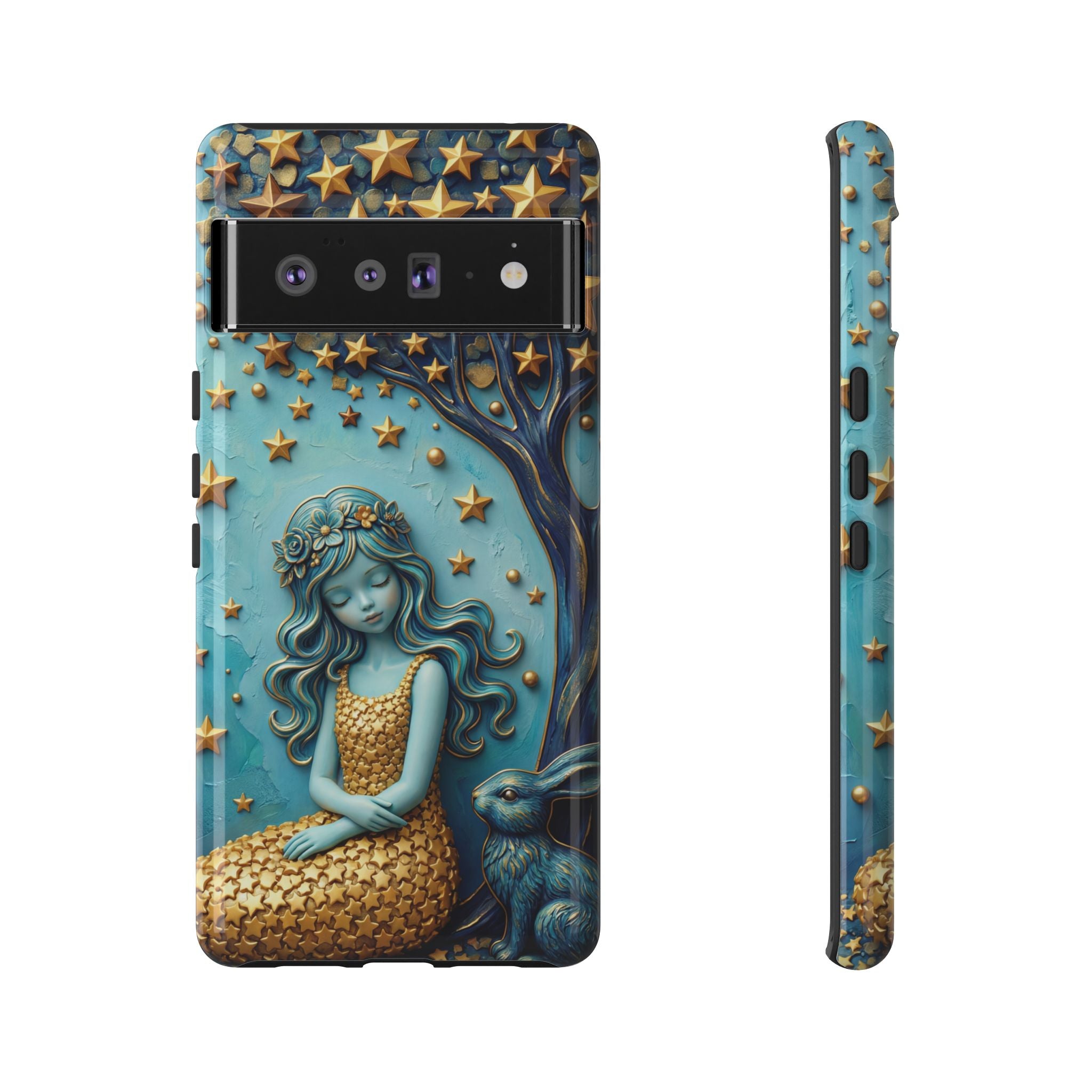 Dreamy Maiden & Star Tree Art  Google Pixel Case